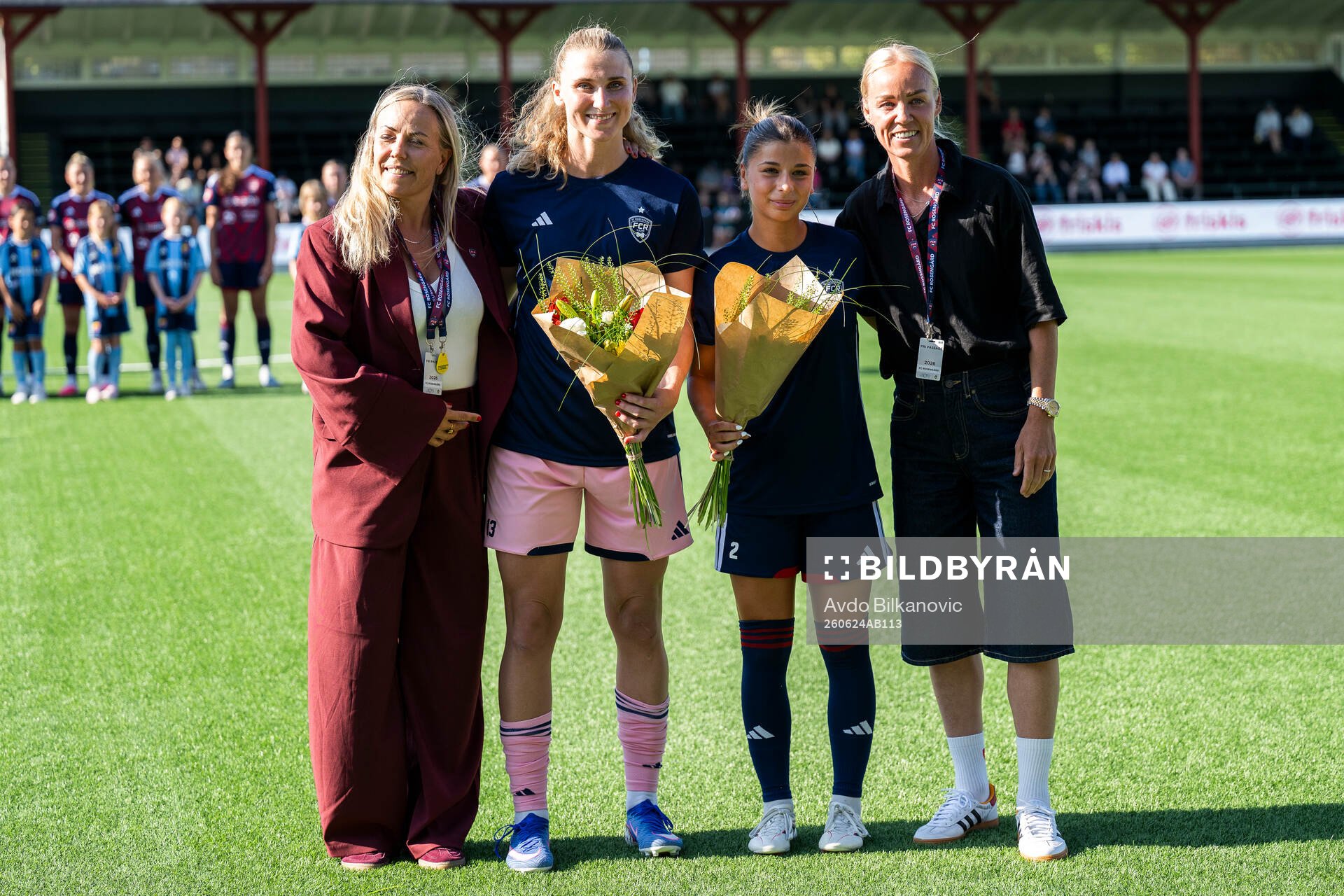 Rosengårds målvakt Samantha Leshnak Murphy och Mikaela