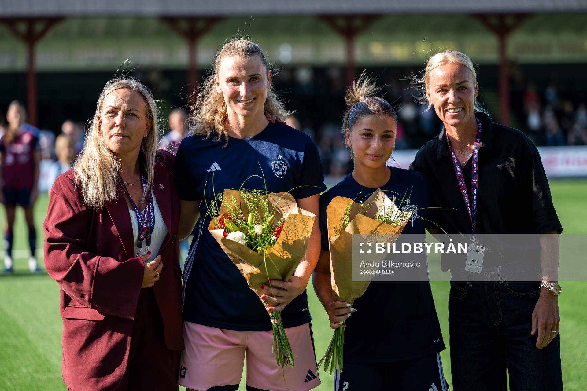 Rosengårds målvakt Samantha Leshnak Murphy och Mikaela