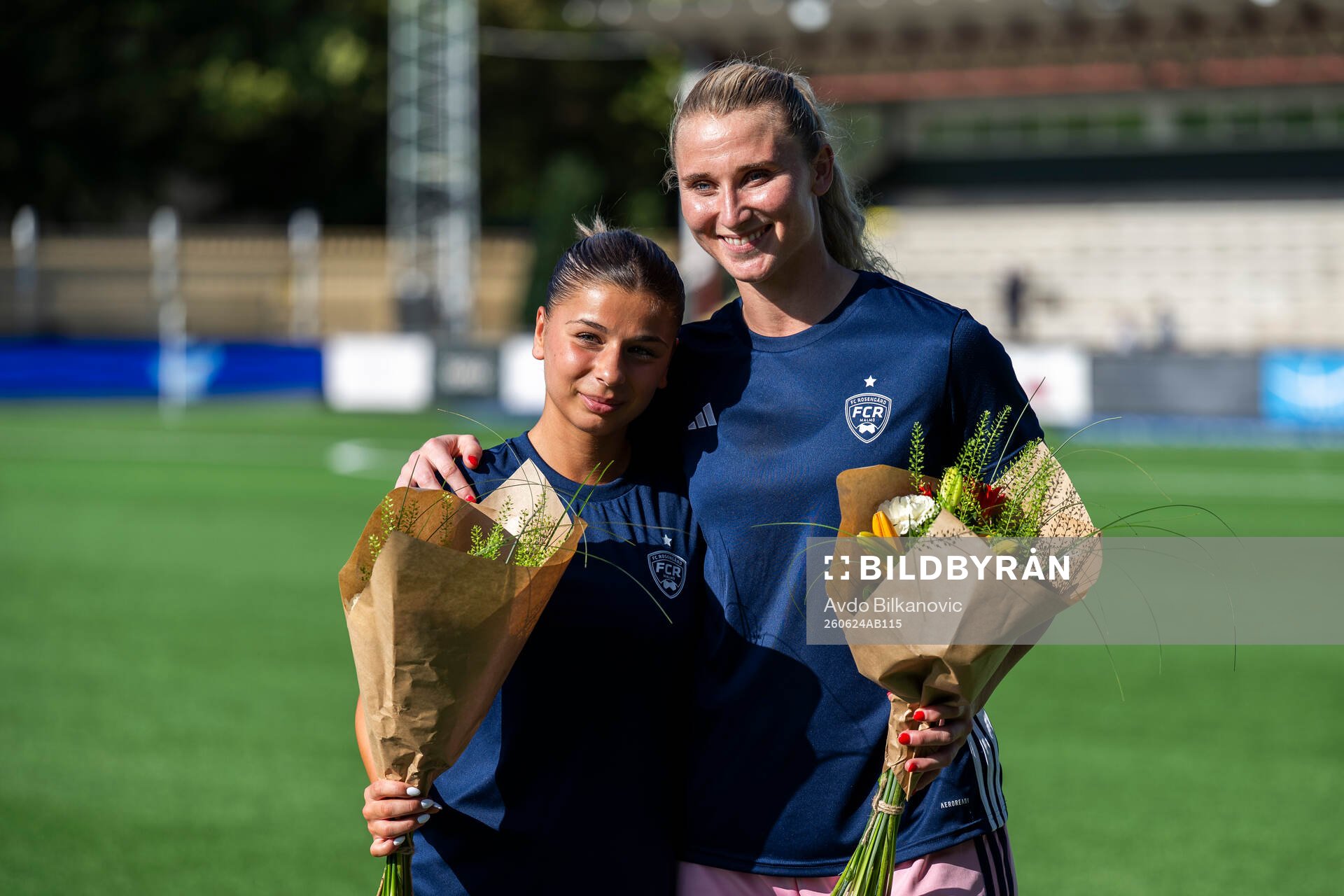 Rosengårds målvakt Samantha Leshnak Murphy och Mikaela