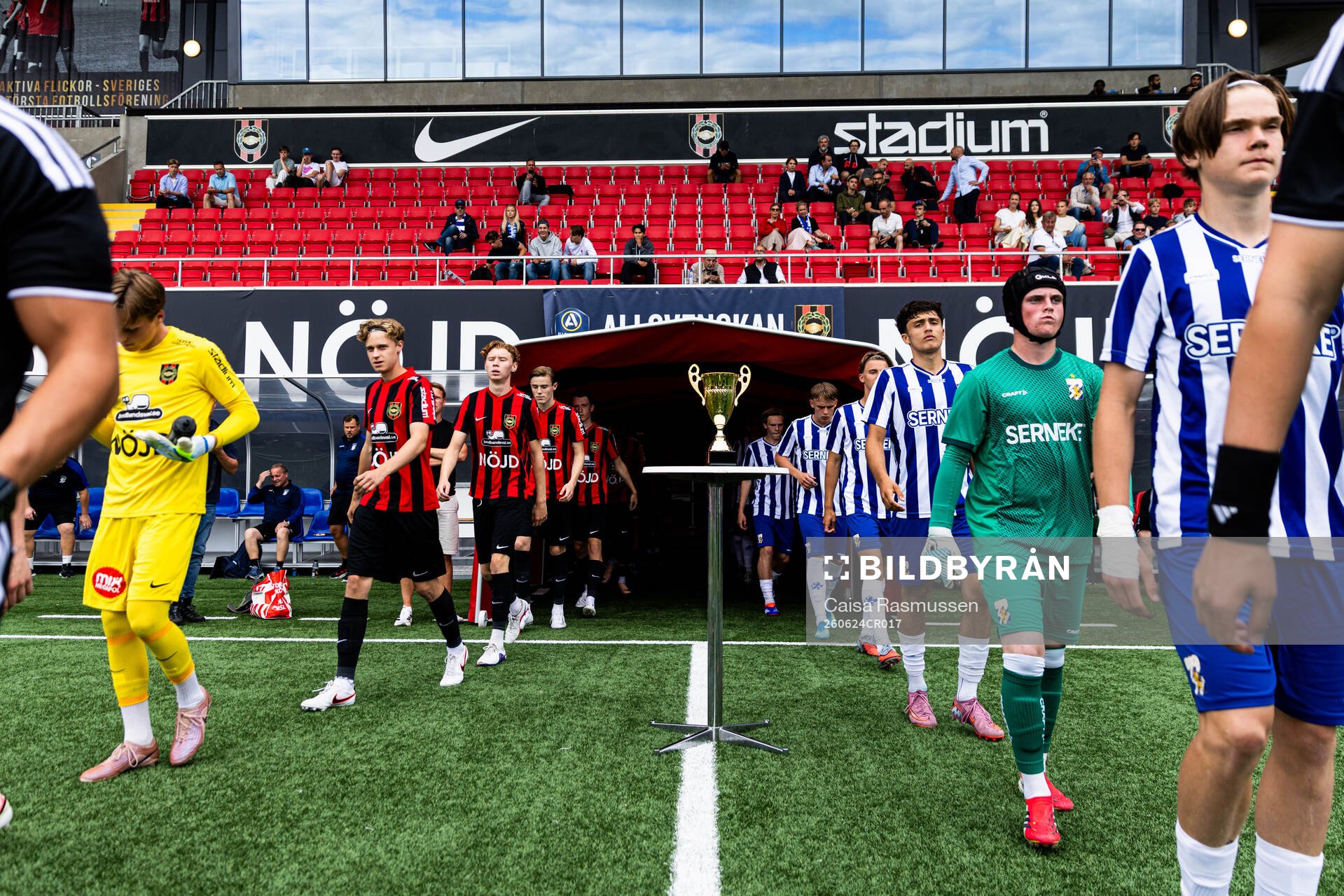 under finalen i ligacupen för P17 mellan Brommapojkarna