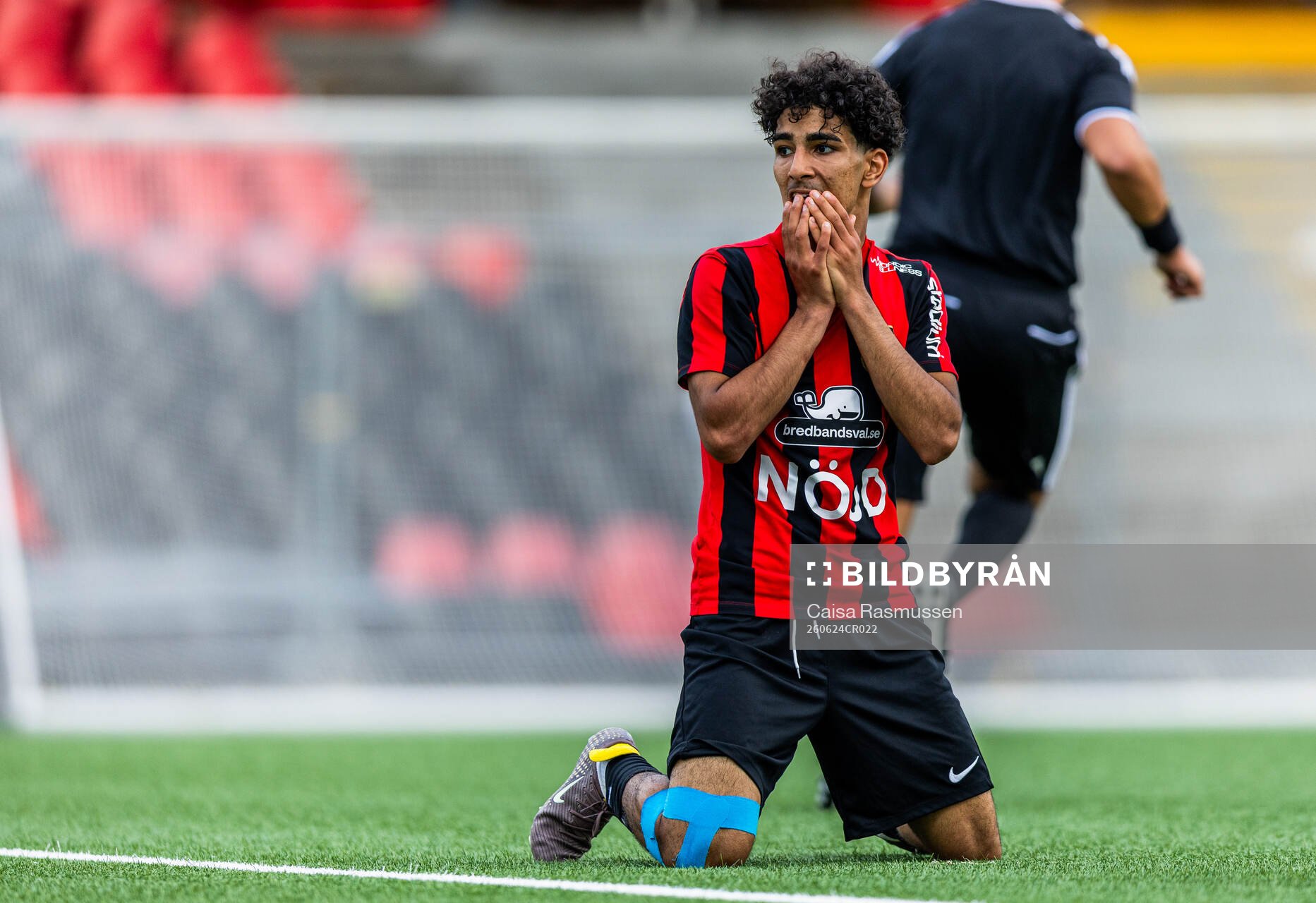 Brommapojkarnas Ahmed Albadri deppar