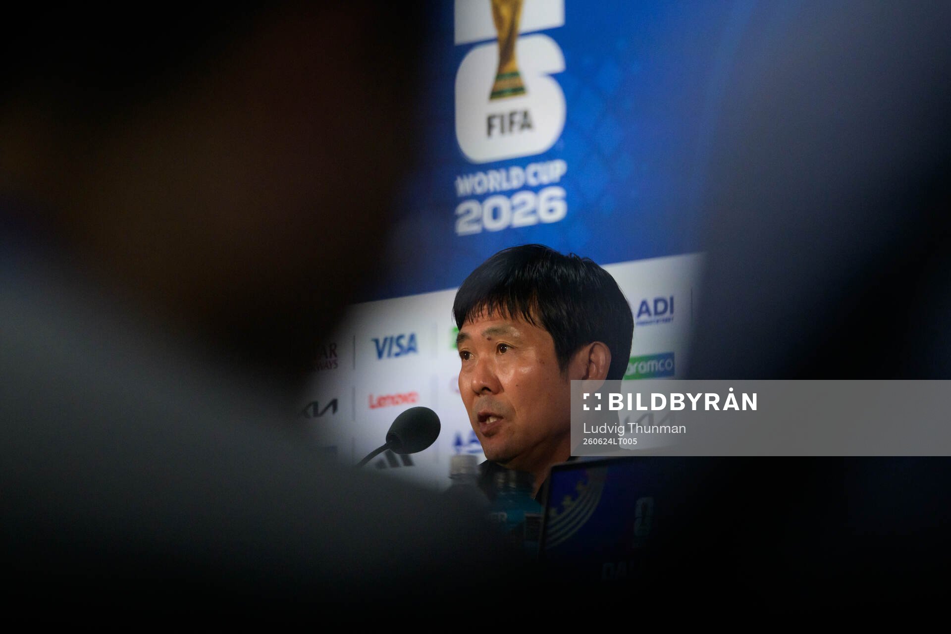 Head coach Hajime Moriyasu of the Japanese national