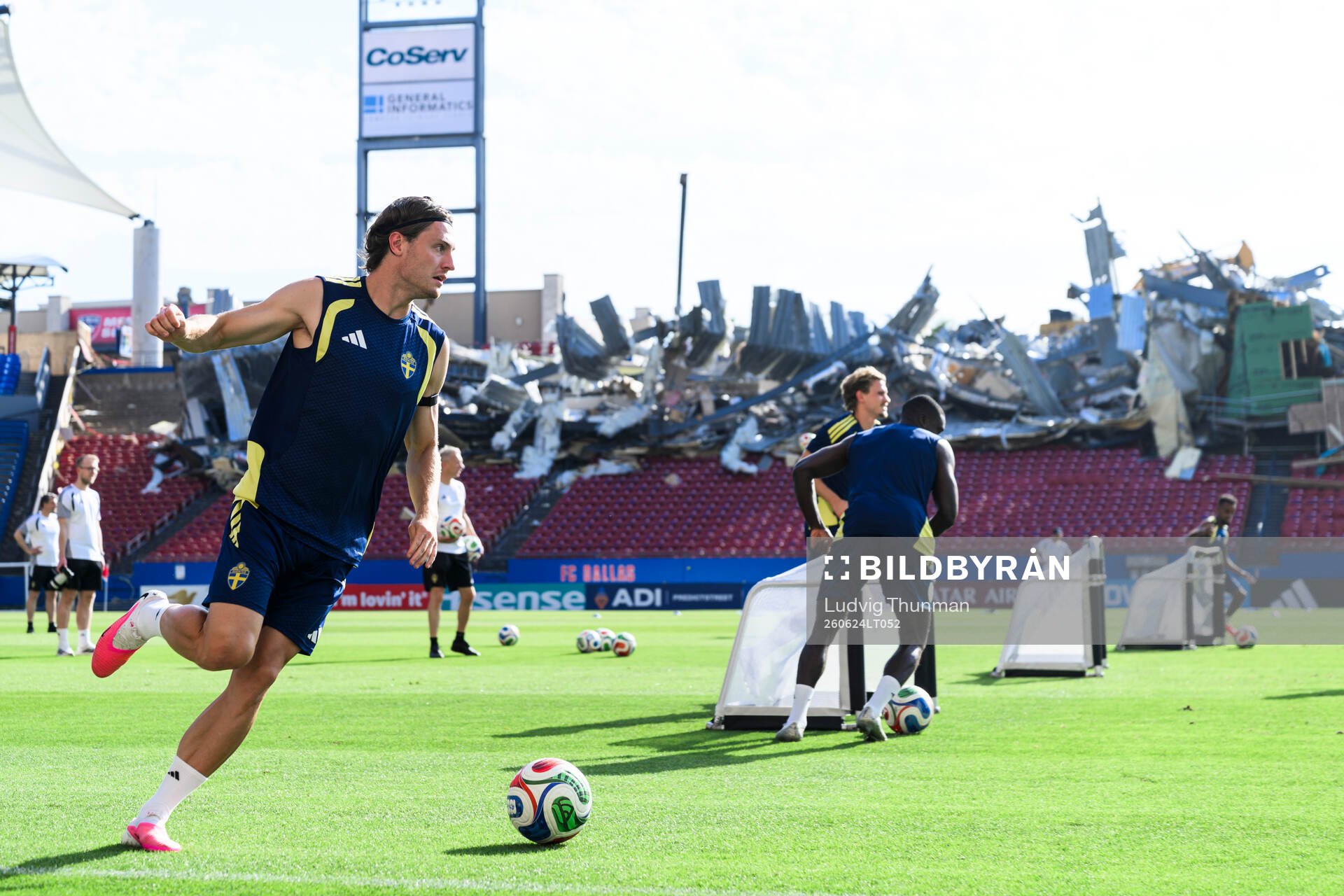 Mattias Svanberg of the Swedish national football team at a