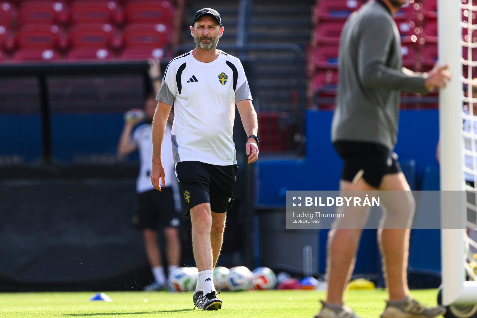 Assistant coach Andreas Georgson of the Swedish national