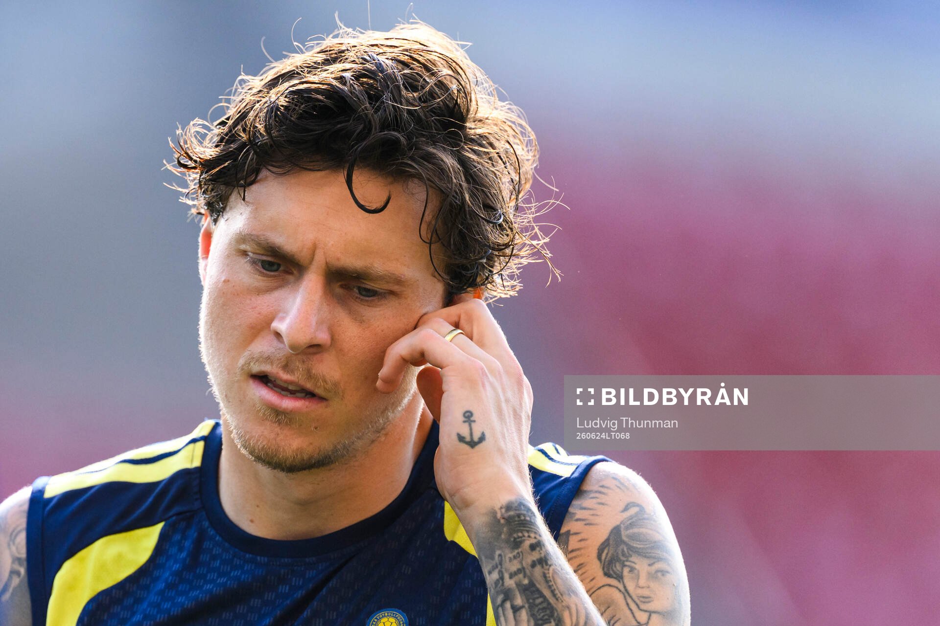 Victor Nilsson Lindelöf of the Swedish national football