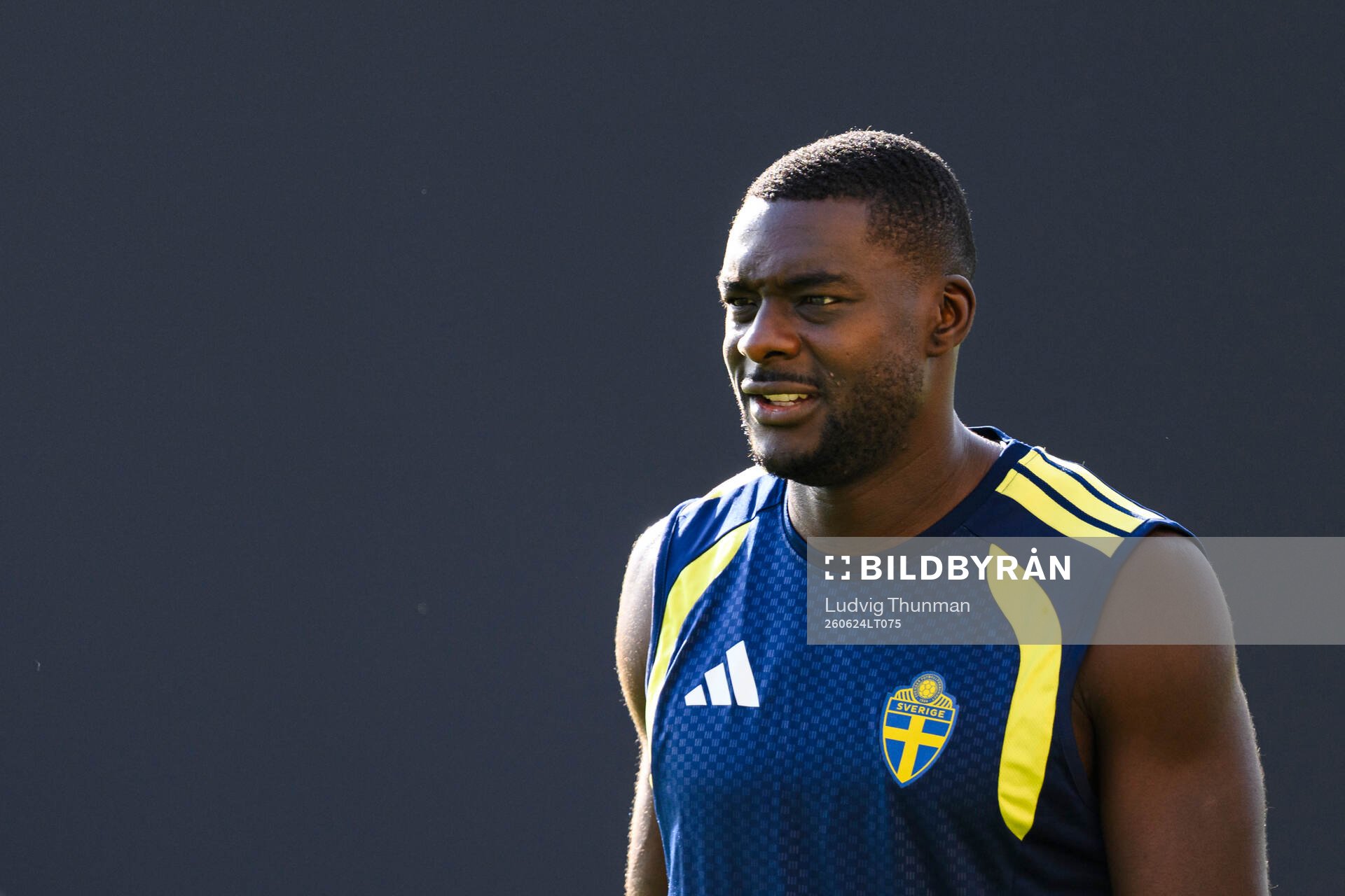 Ken Sema of the Swedish national football team at a