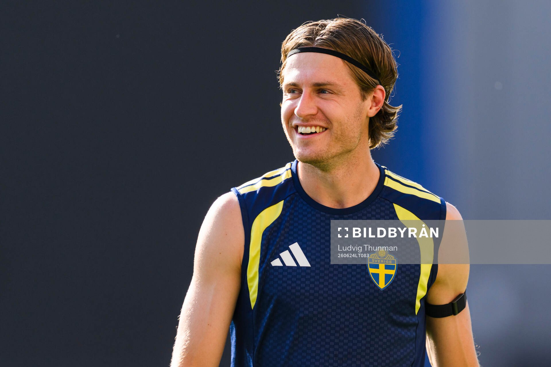 Mattias Svanberg of the Swedish national football team at a
