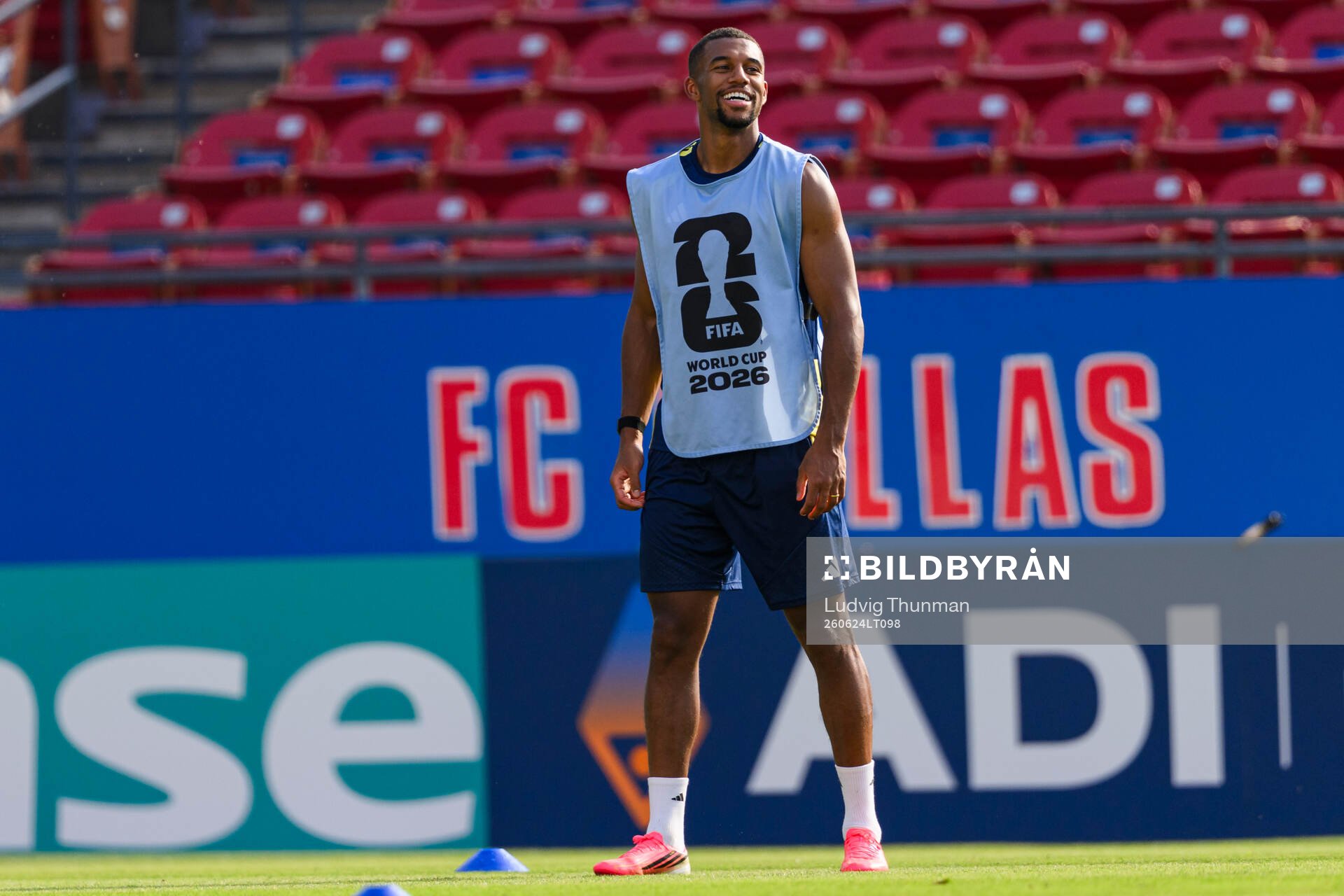 Isak Hien of the Swedish national football team at a