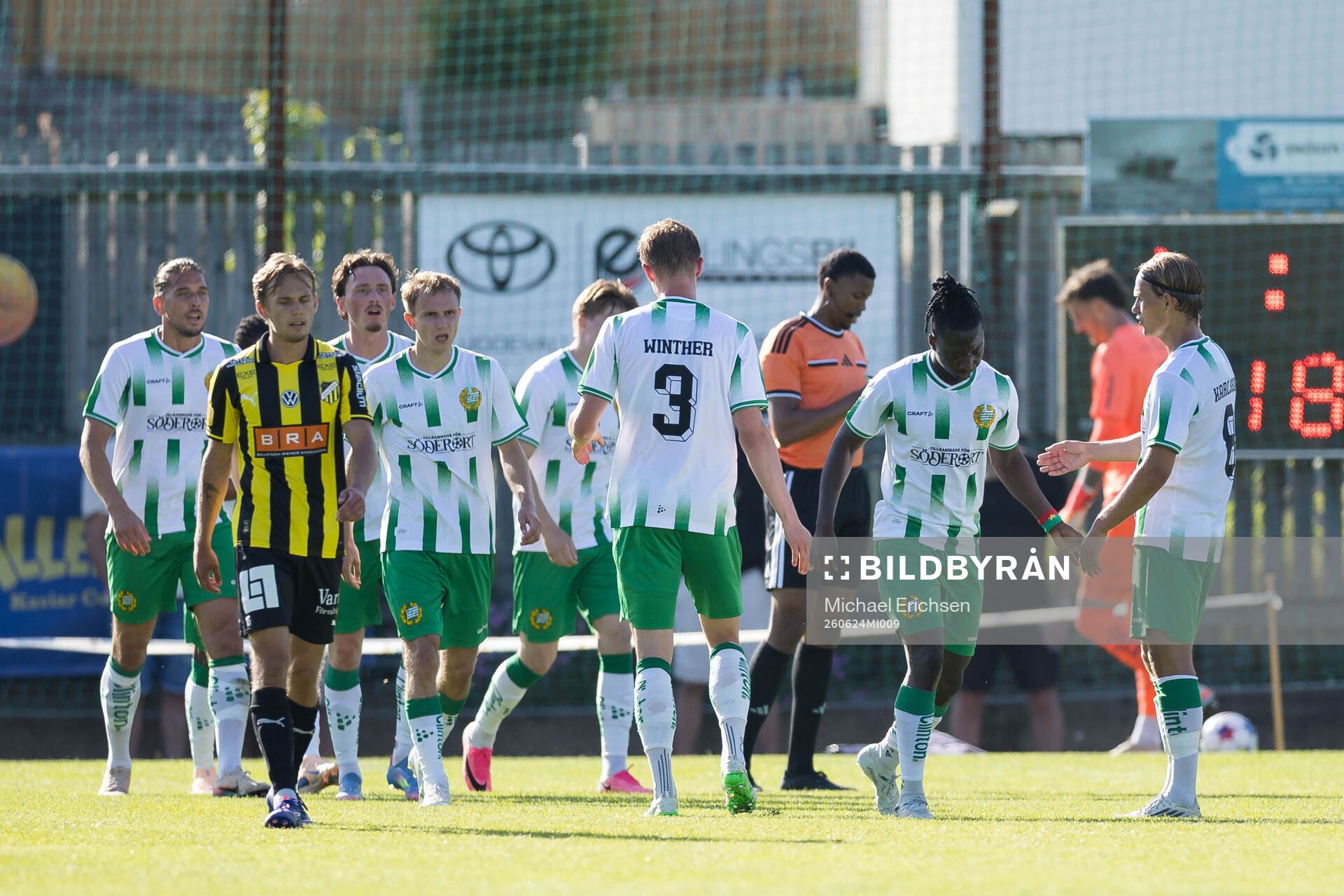 Hammarbys Moise Elohim Victoire Kabore jublar