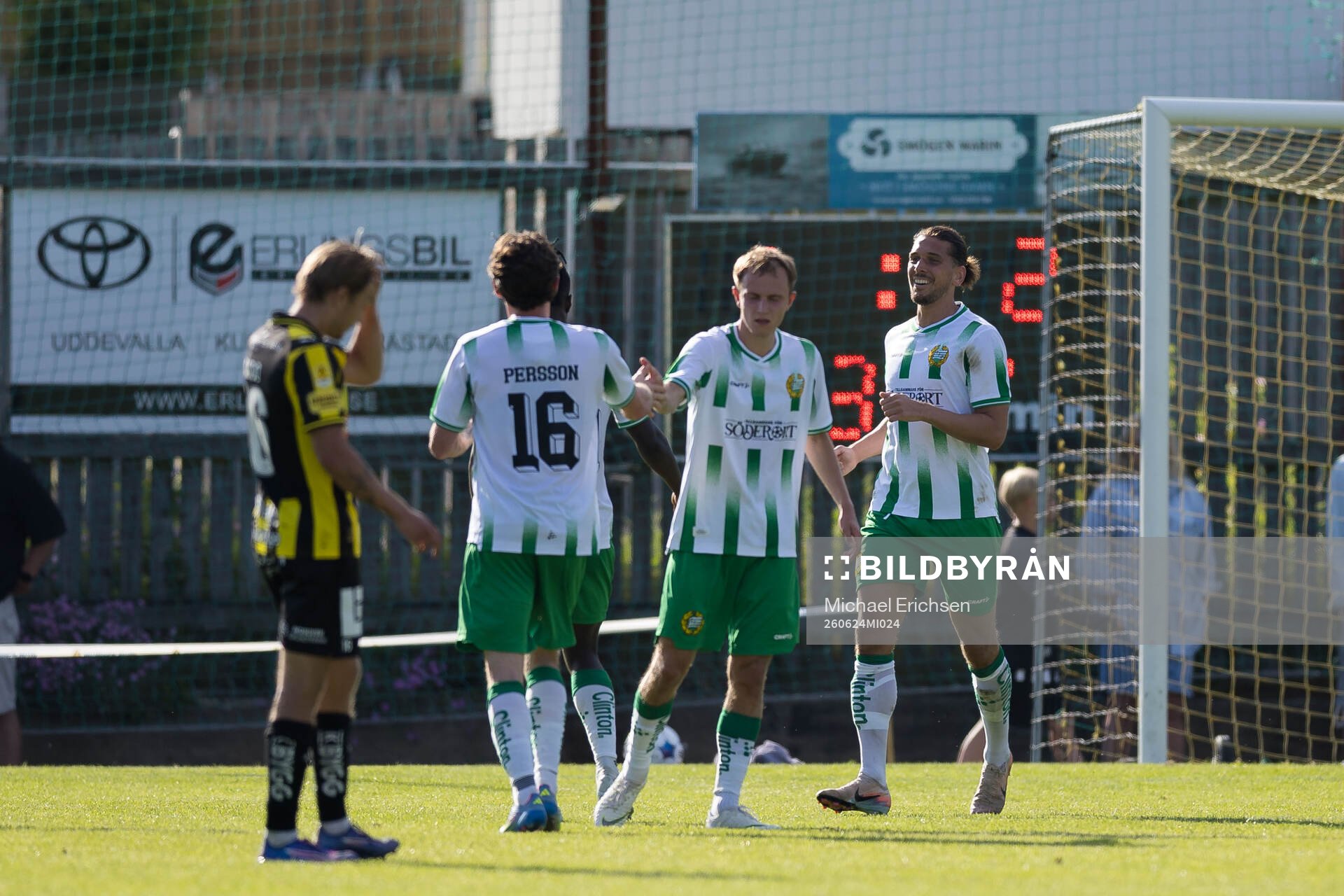 Och Hammarbys Nikola Vasic jublar