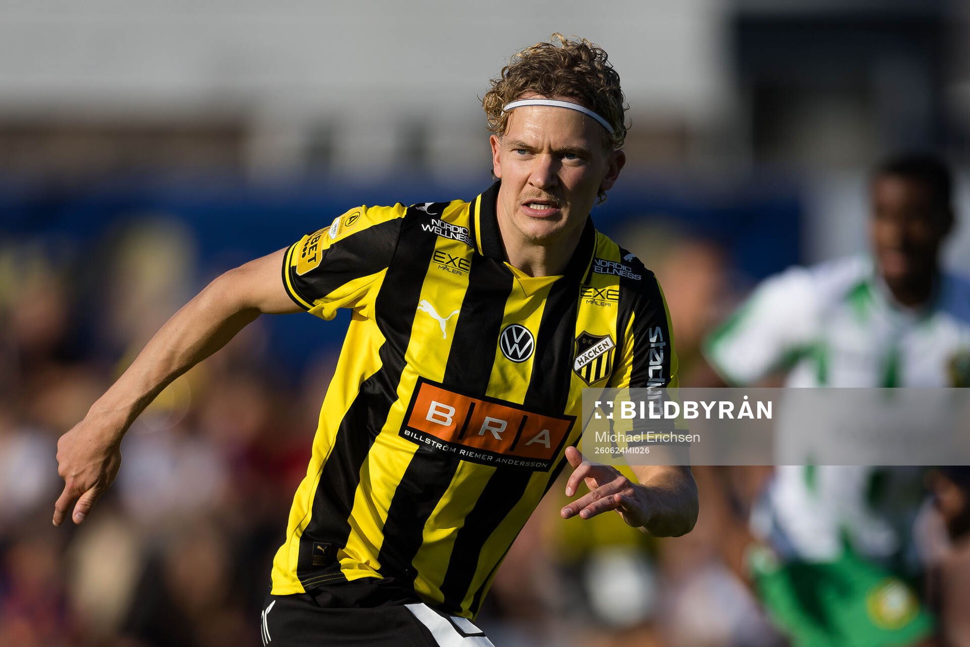 Under träningsmatchen i fotboll mellan Häcken och Hammarby
