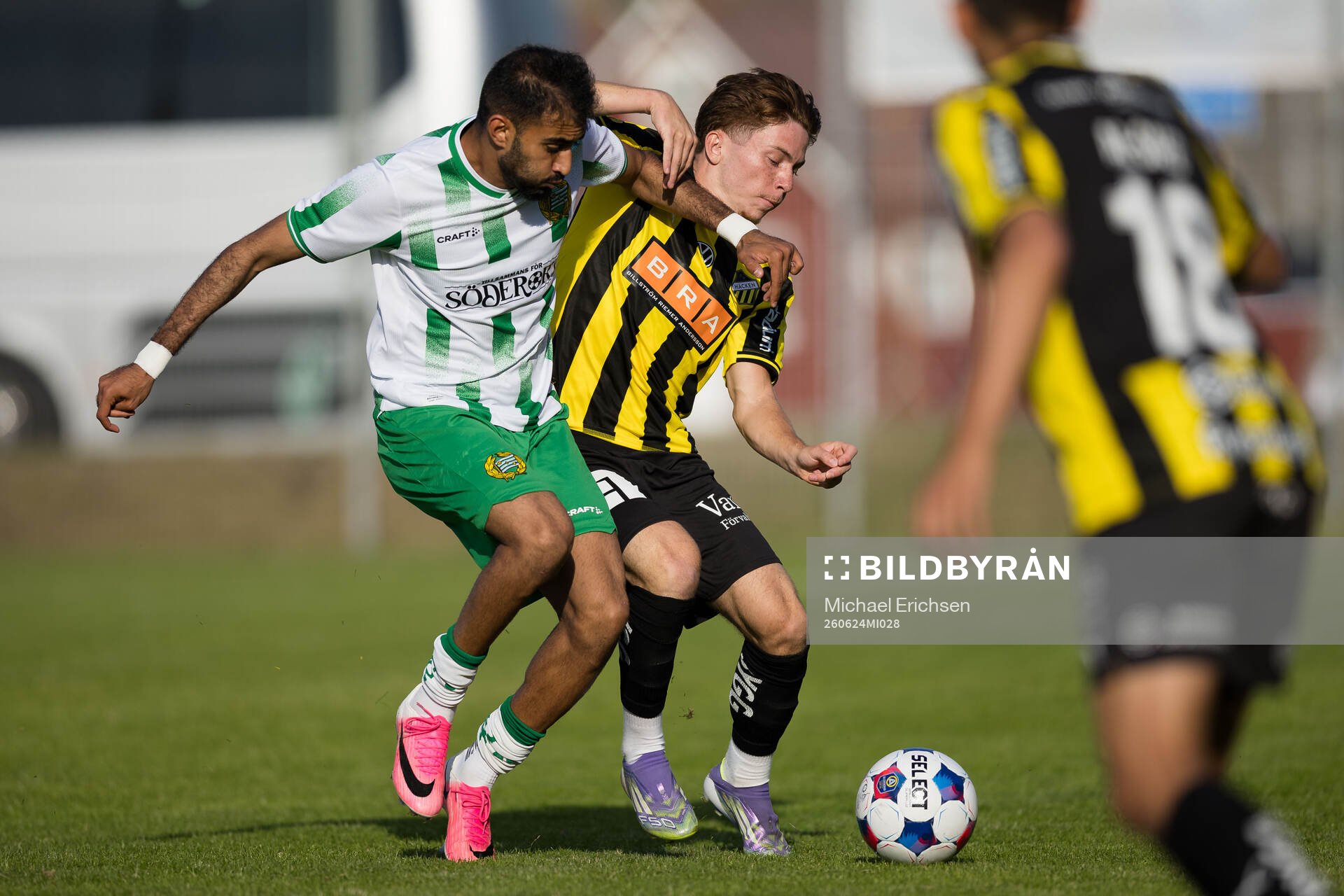 Hammarbys Montader Madjed och Häckens Chris Jansson