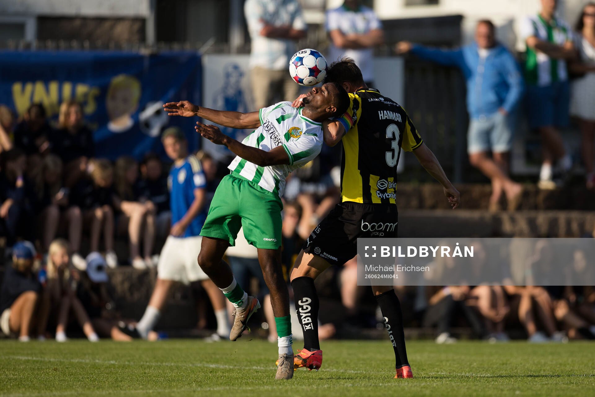 Hammarbys Paulos Abraham och Häckens Johan Hammar