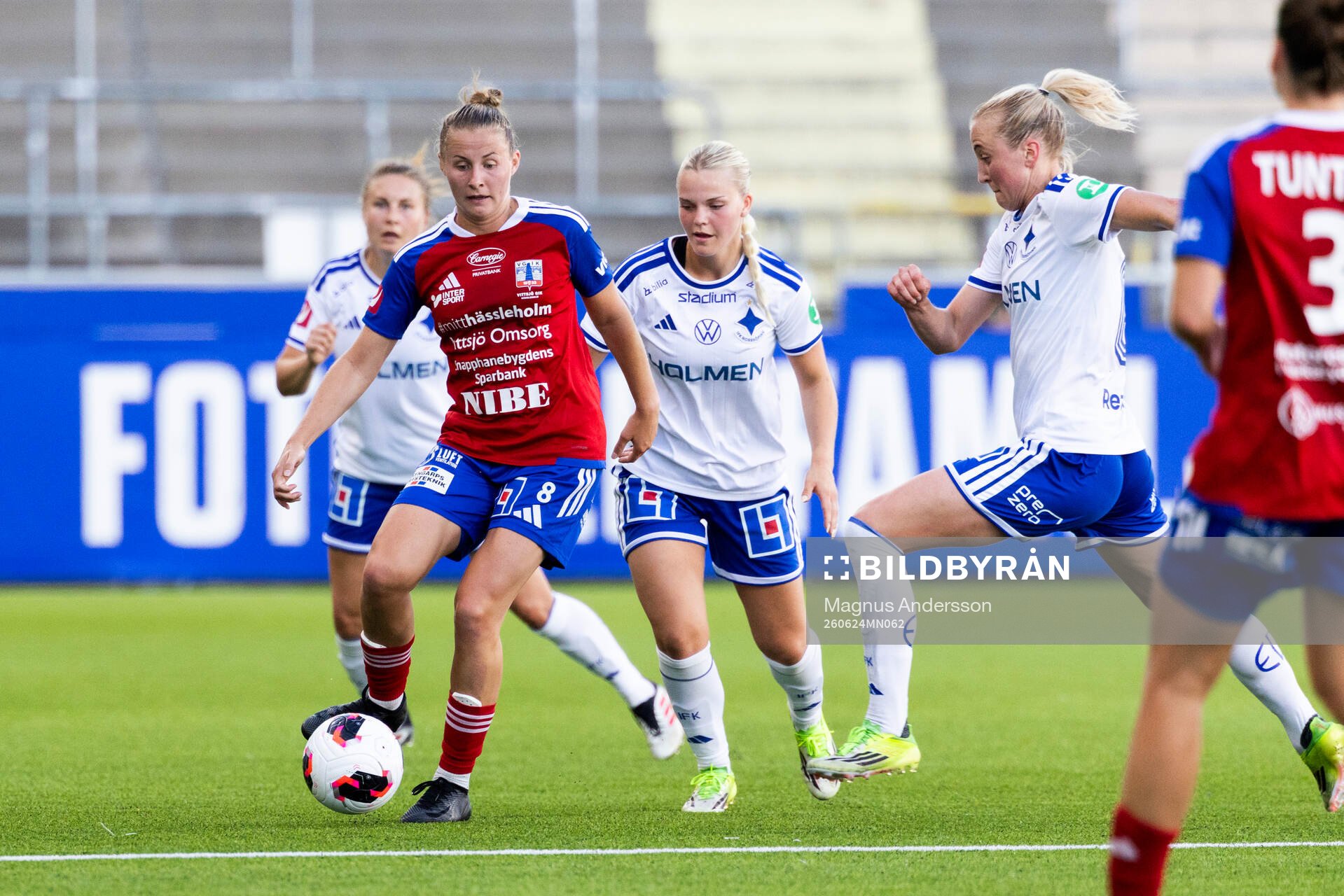 Vittsjös Sofie Rewucha och IFK Norrköpings Freja Lindwall