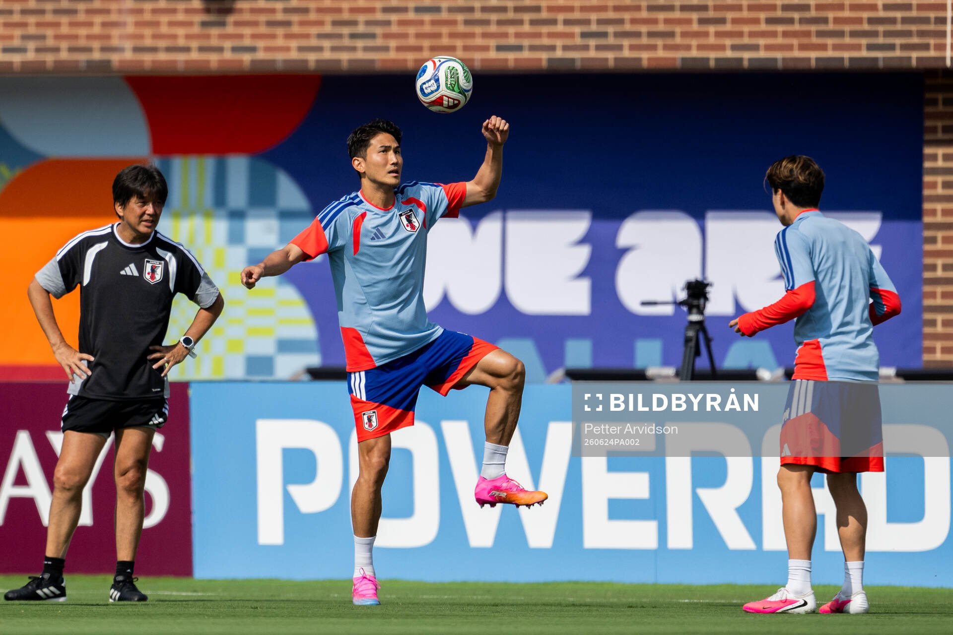 Tsuyoshi Watanabe of the Japanese national football team at