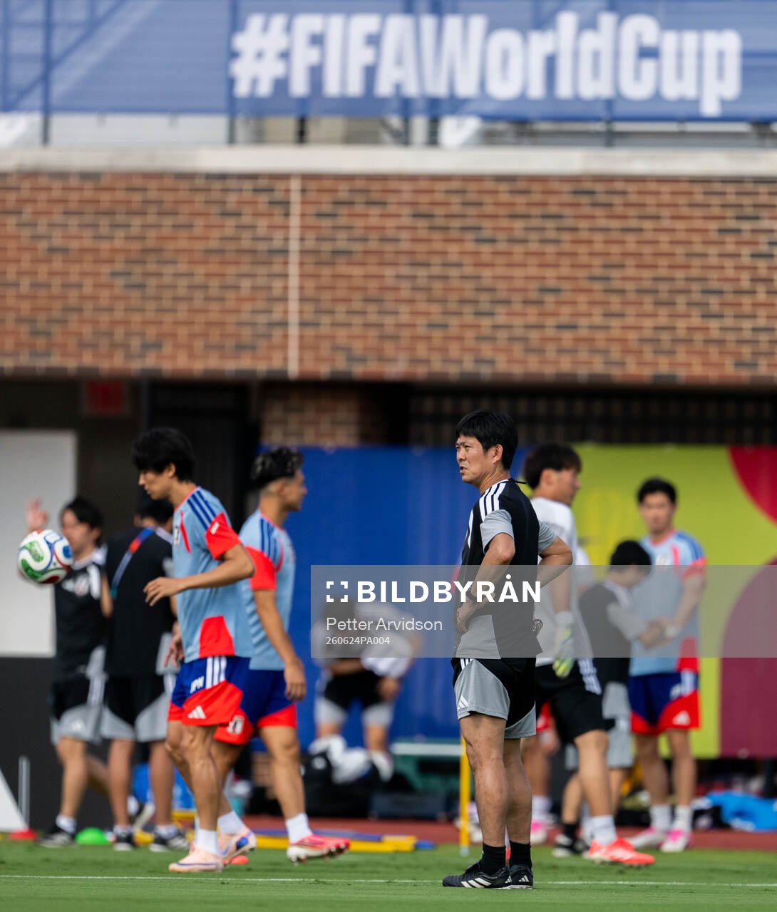 Head coach Hajime Moriyasu of the Japanese national
