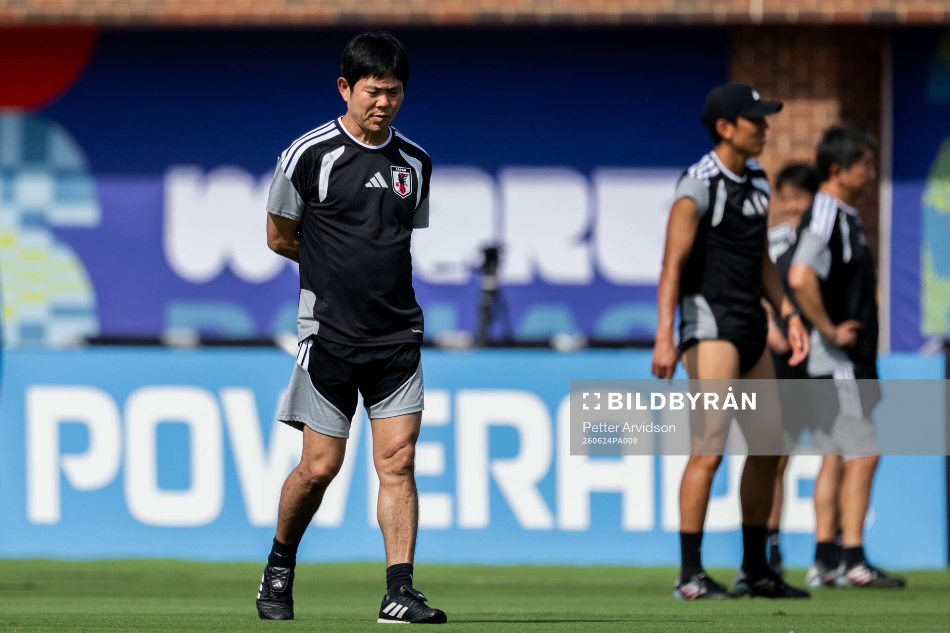 Head coach Hajime Moriyasu of the Japanese national