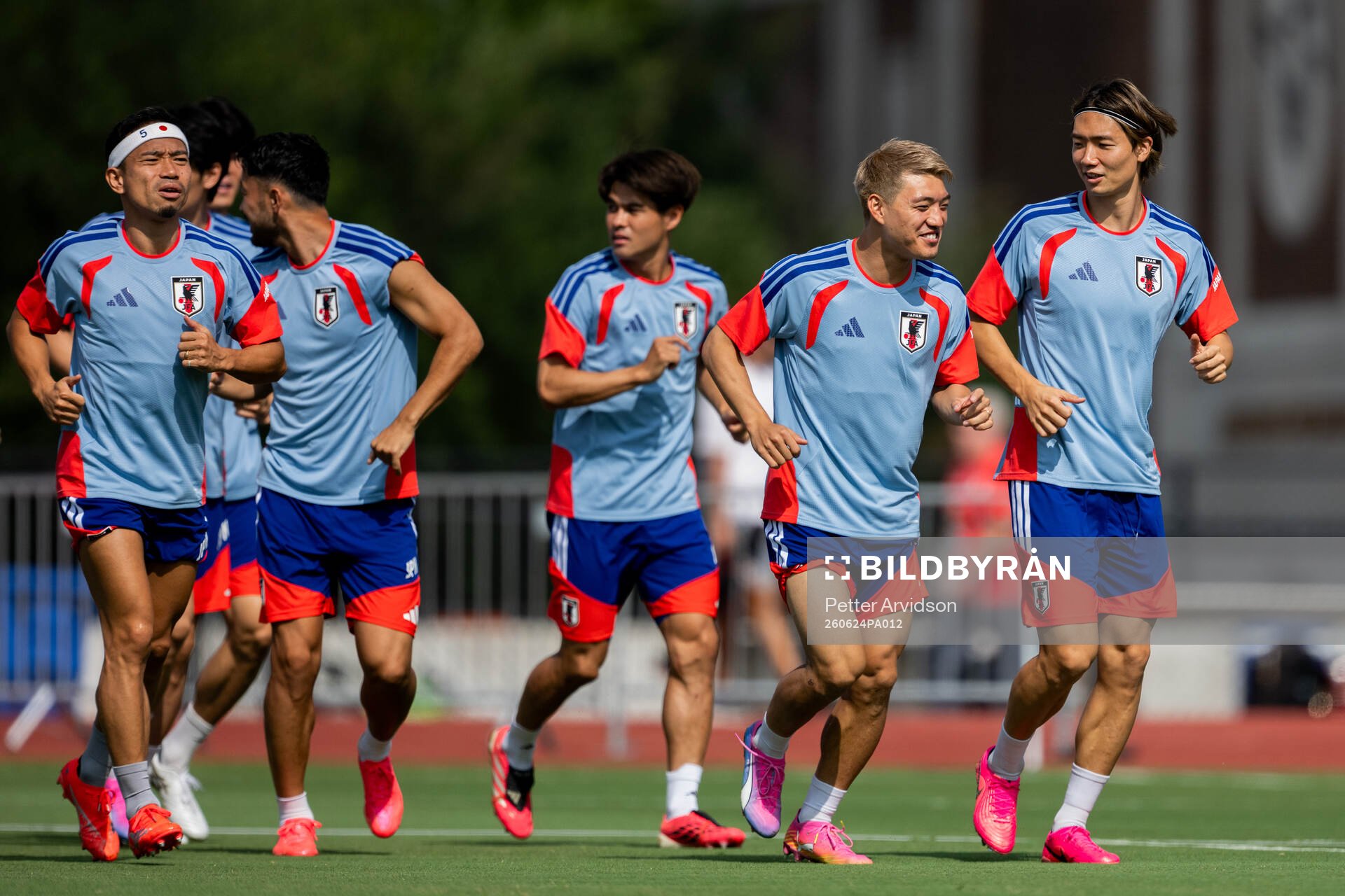 Yuto Nagatomo, Ritsu Doan and Kou Itakura of the Japanese