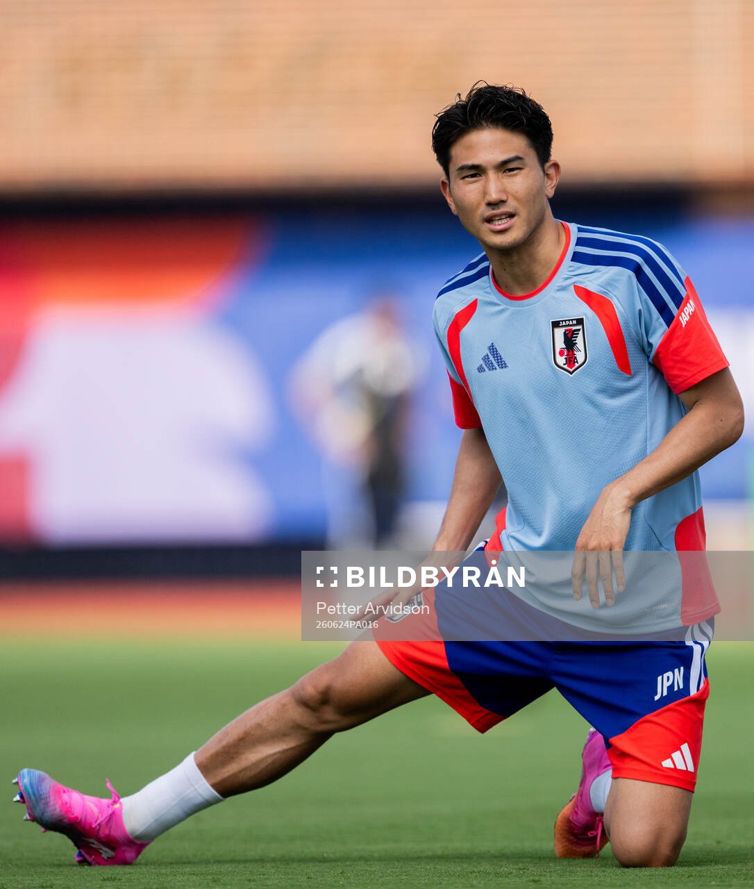 Junnosuke Suzuki of the Japanese national football team at