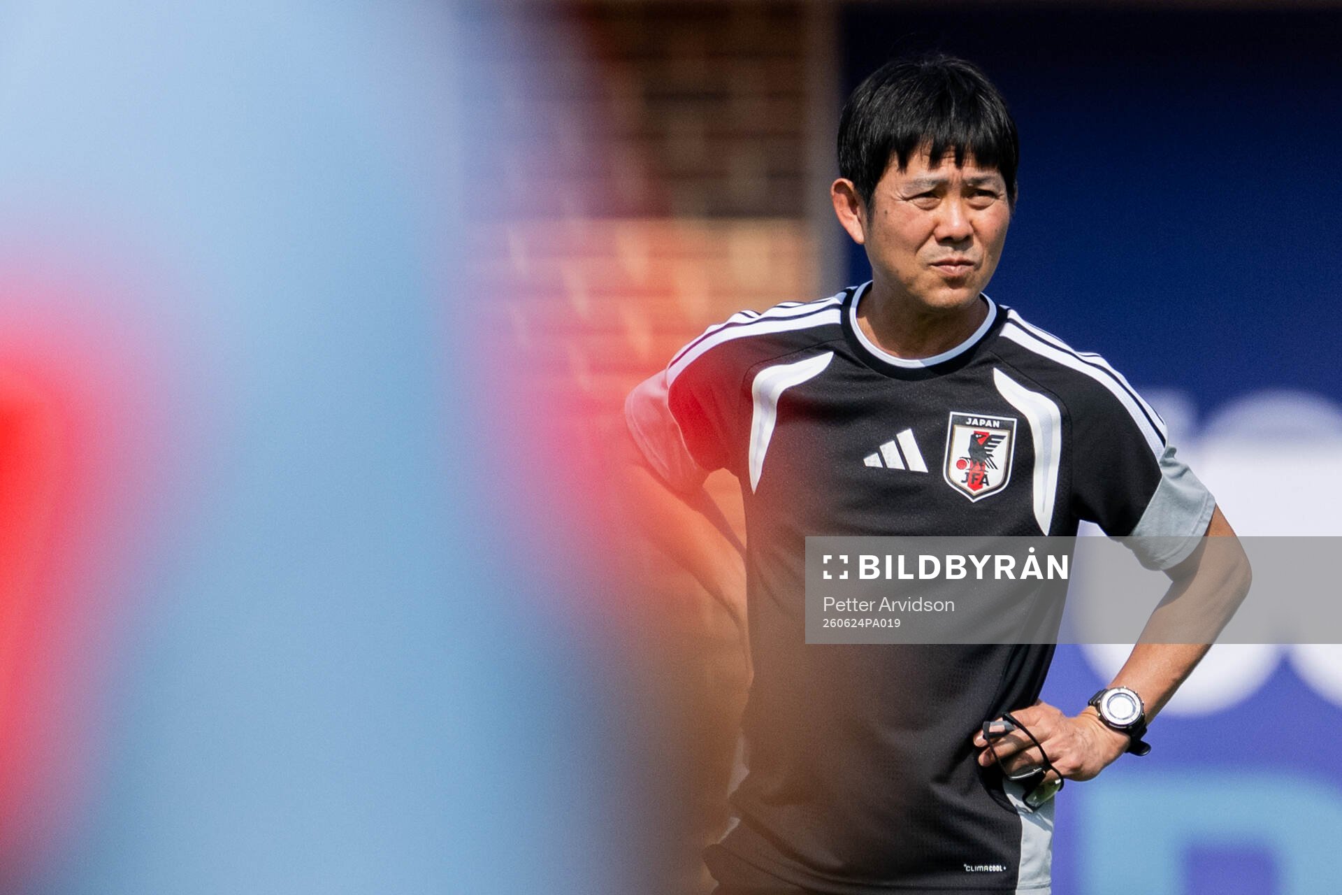 Head coach Hajime Moriyasu of the Japanese national