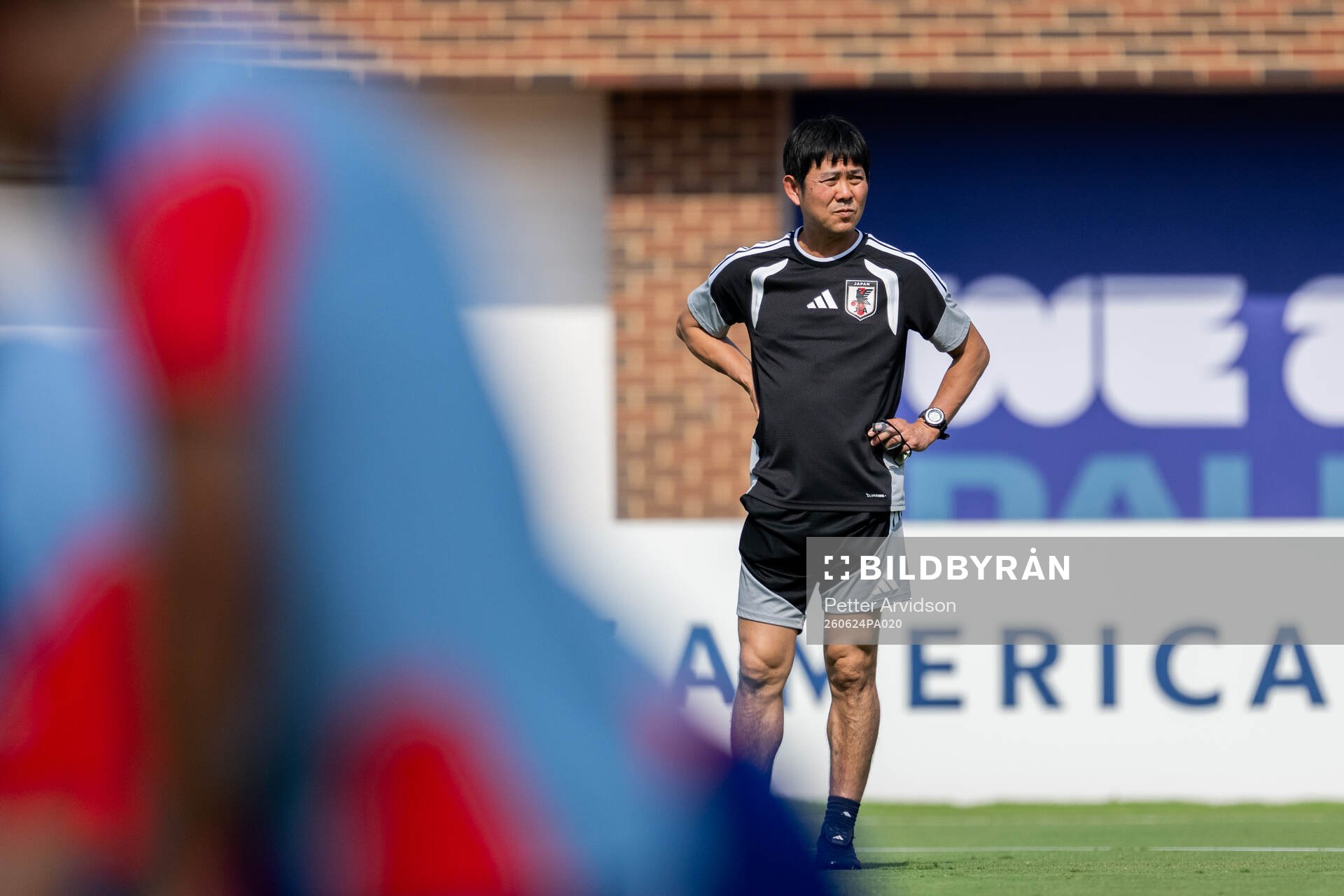Head coach Hajime Moriyasu of the Japanese national