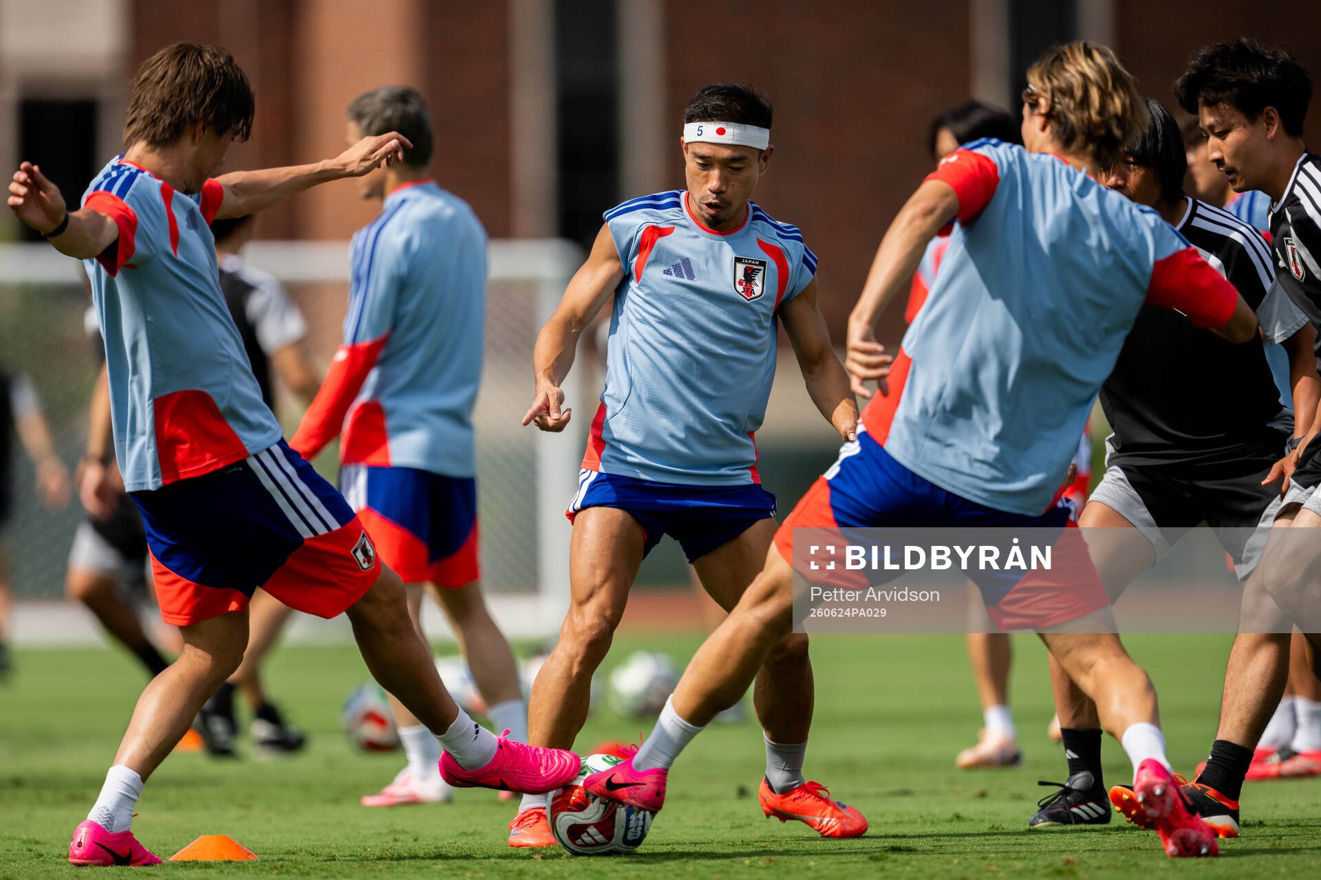 Yuto Nagatomo of the Japanese national football team at a