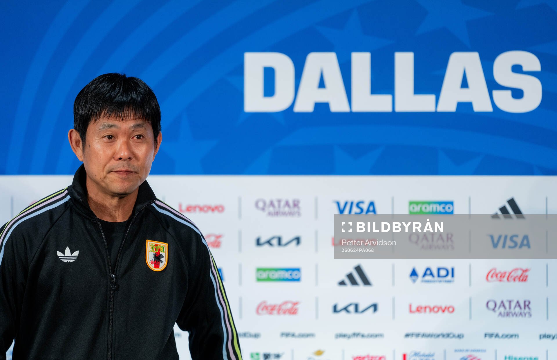 Head coach Hajime Moriyasu of the Japanese national