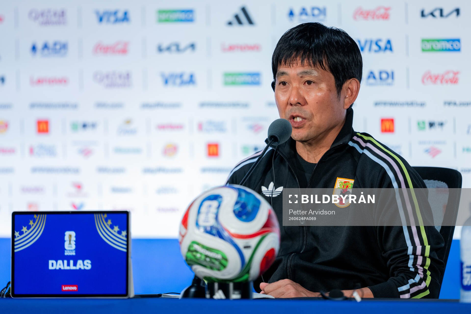 Head coach Hajime Moriyasu of the Japanese national
