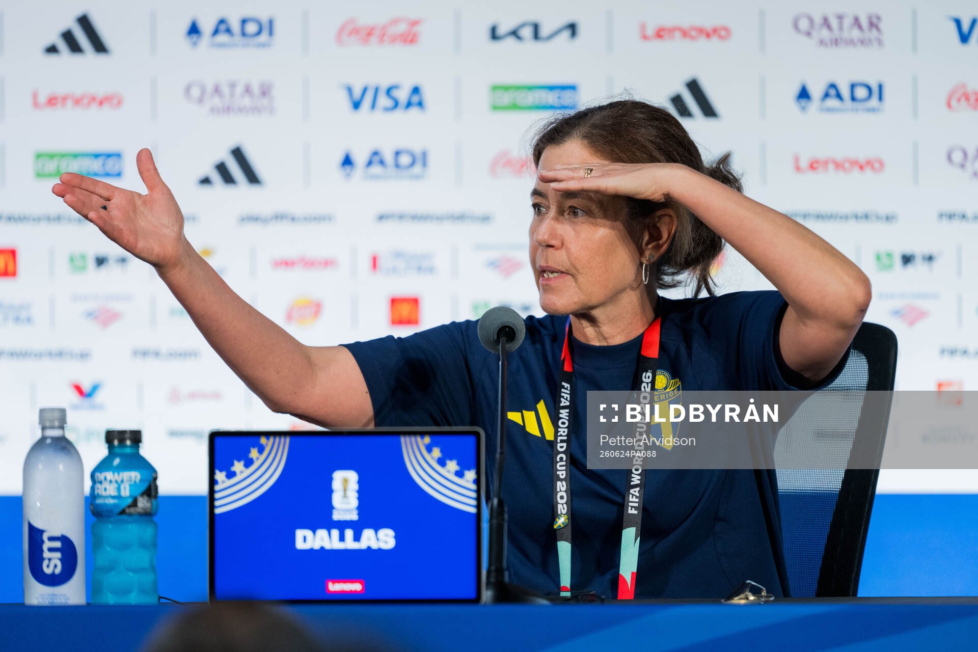 Petra Thorén, press officer of the Swedish national