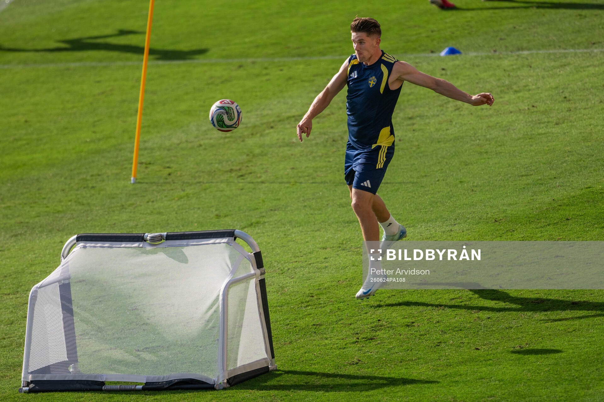 Viktor Gyökeres of the Swedish national football team at a