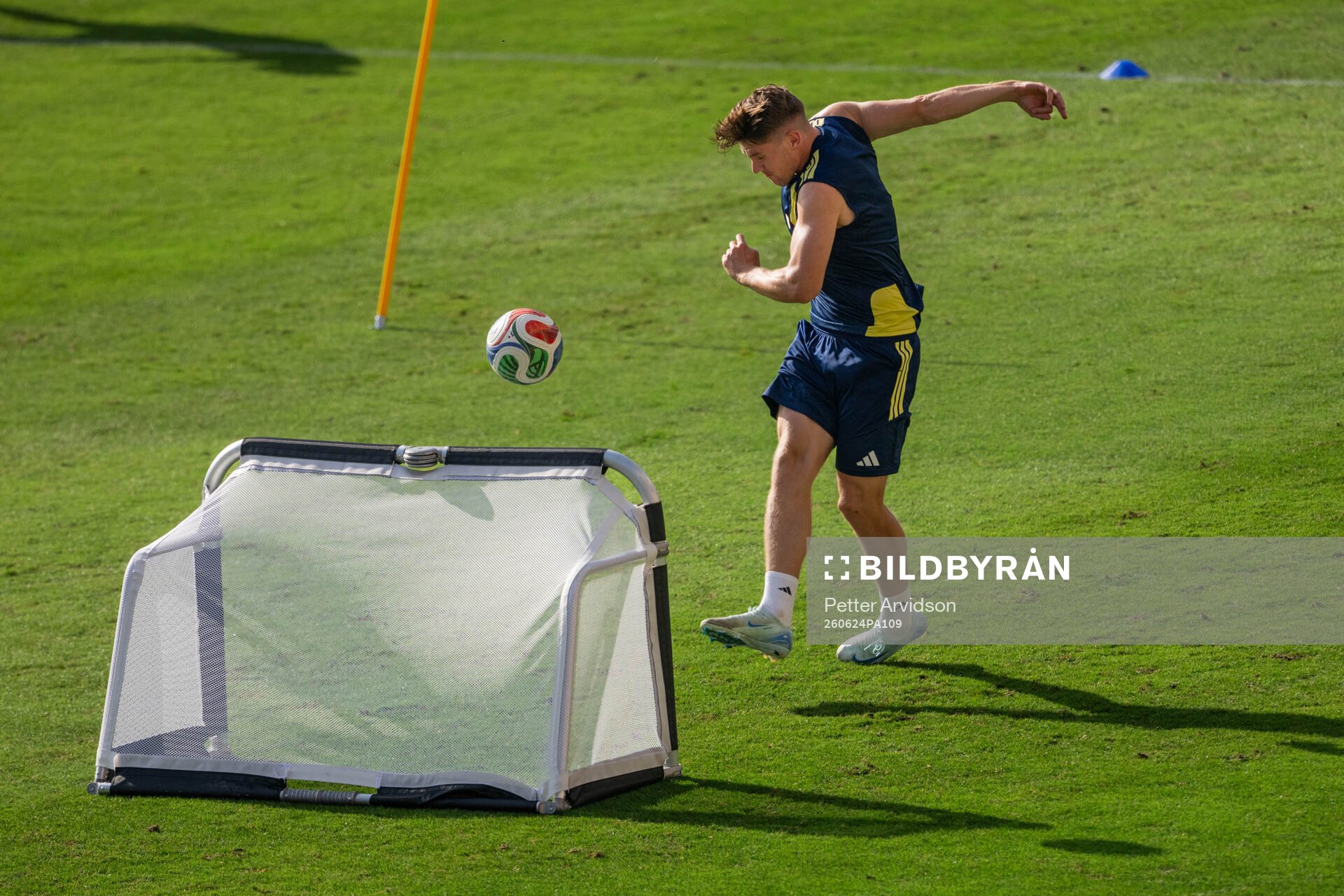 Viktor Gyökeres of the Swedish national football team at a
