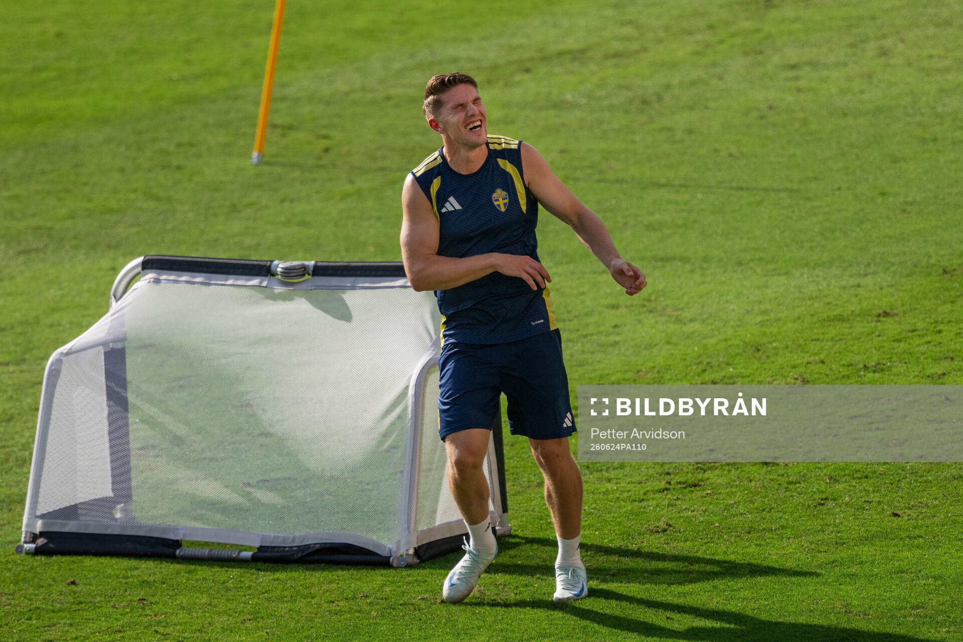 Viktor Gyökeres of the Swedish national football team at a