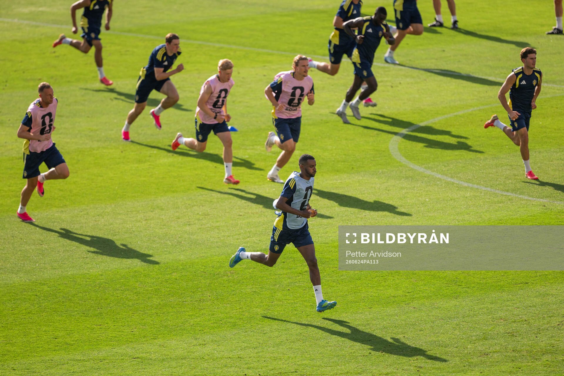 Alexander Isak of the Swedish national football team at a
