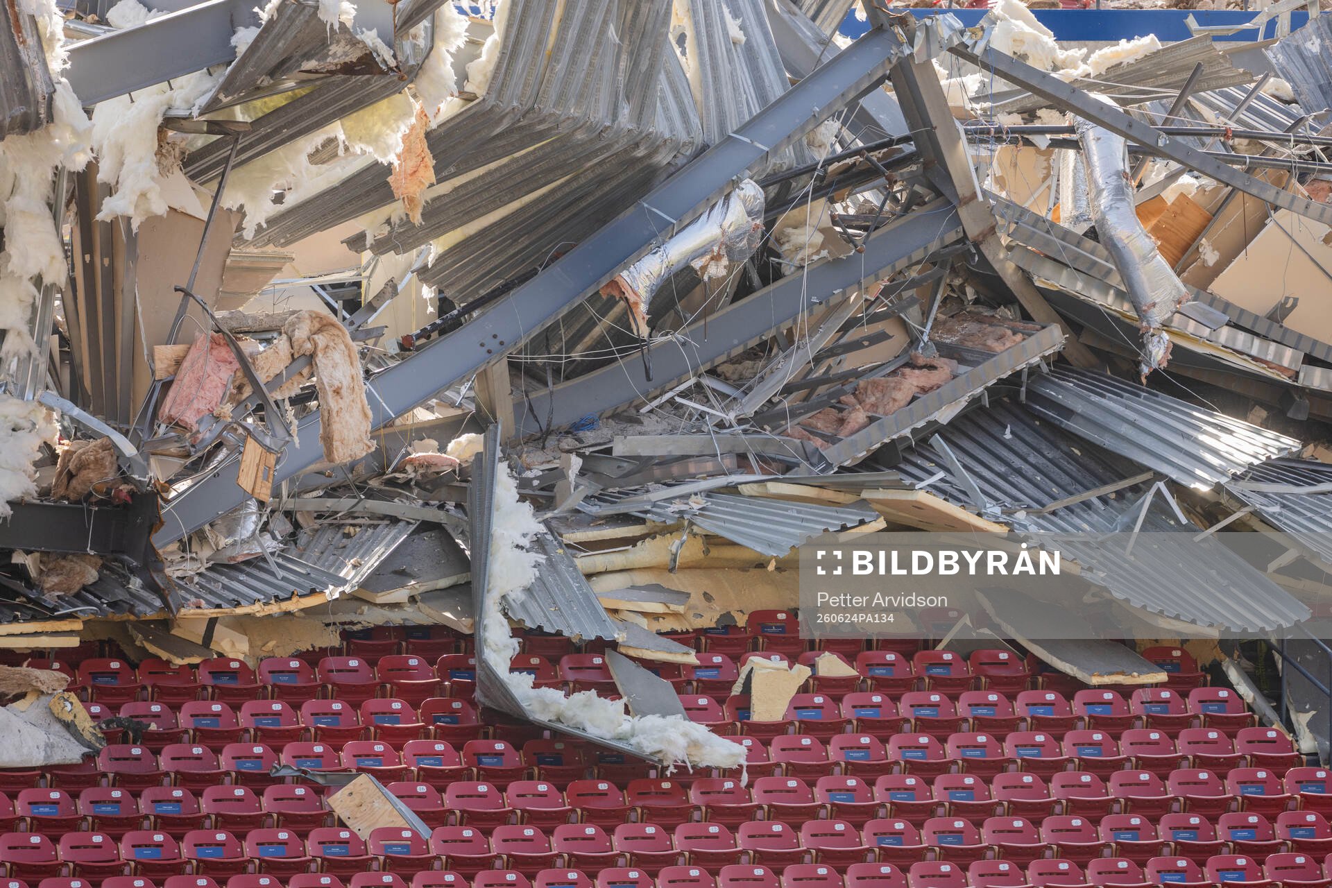 On going construction work at FC Dallas Stadium at a