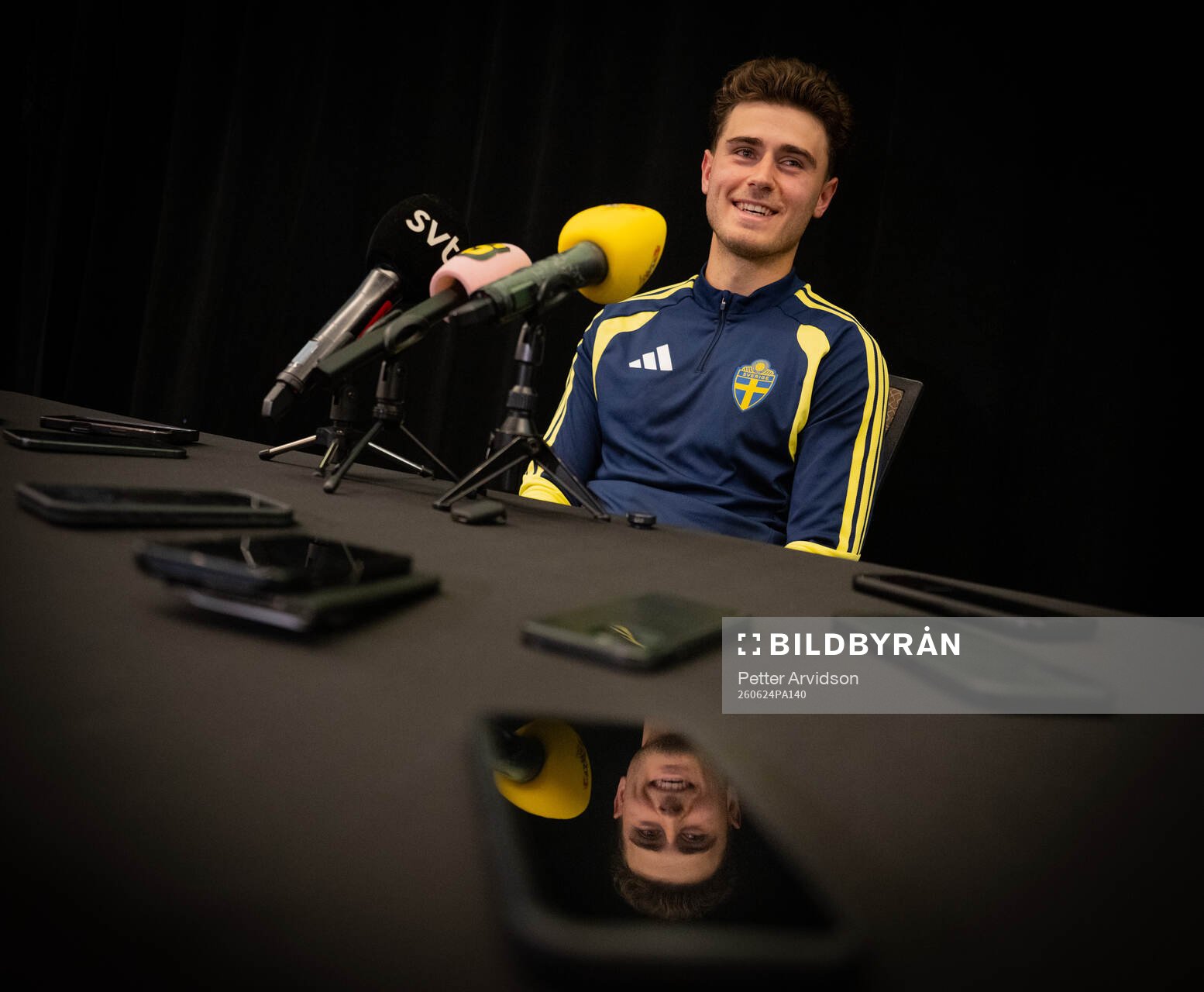 Besfort Zeneli of the Swedish men's national football team
