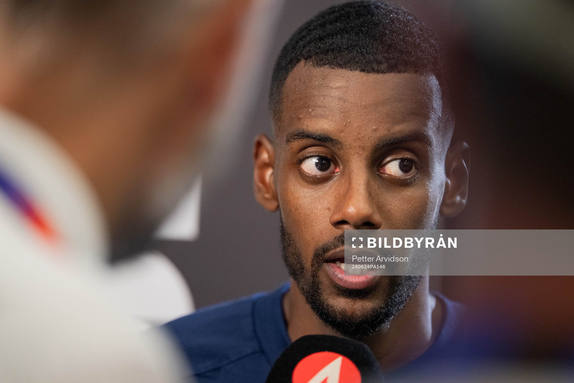Alexander Isak of the Swedish men's national football team