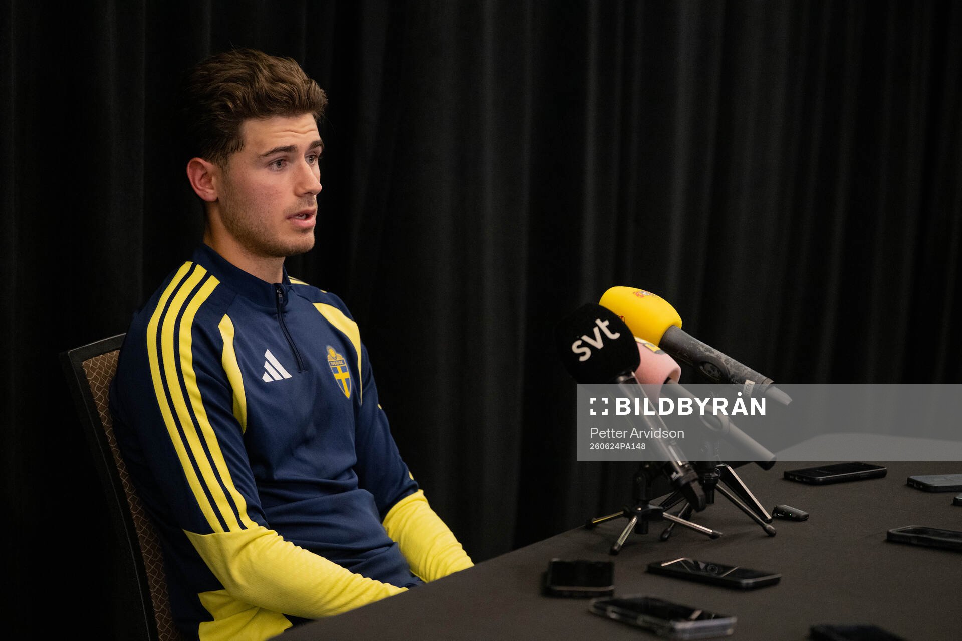Besfort Zeneli of the Swedish men's national football team