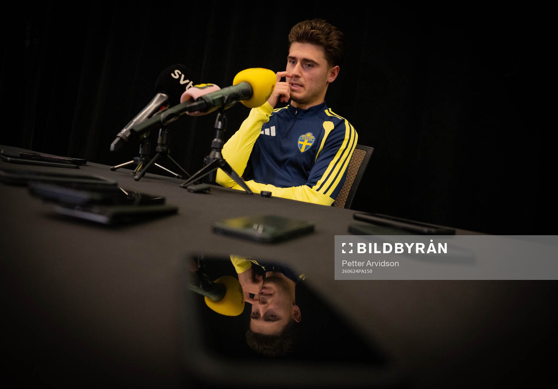Besfort Zeneli of the Swedish men's national football team
