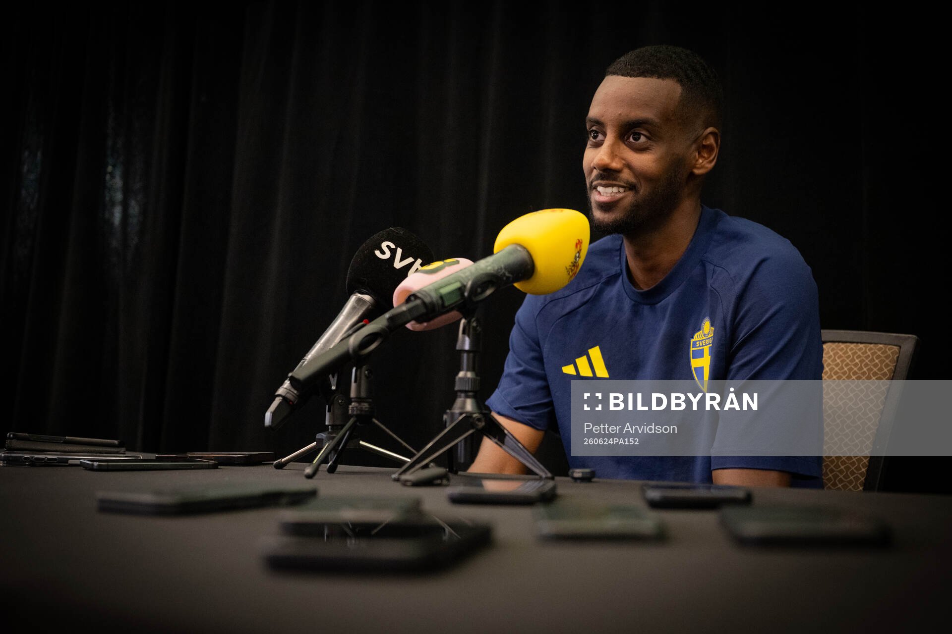 Alexander Isak of the Swedish men's national football team