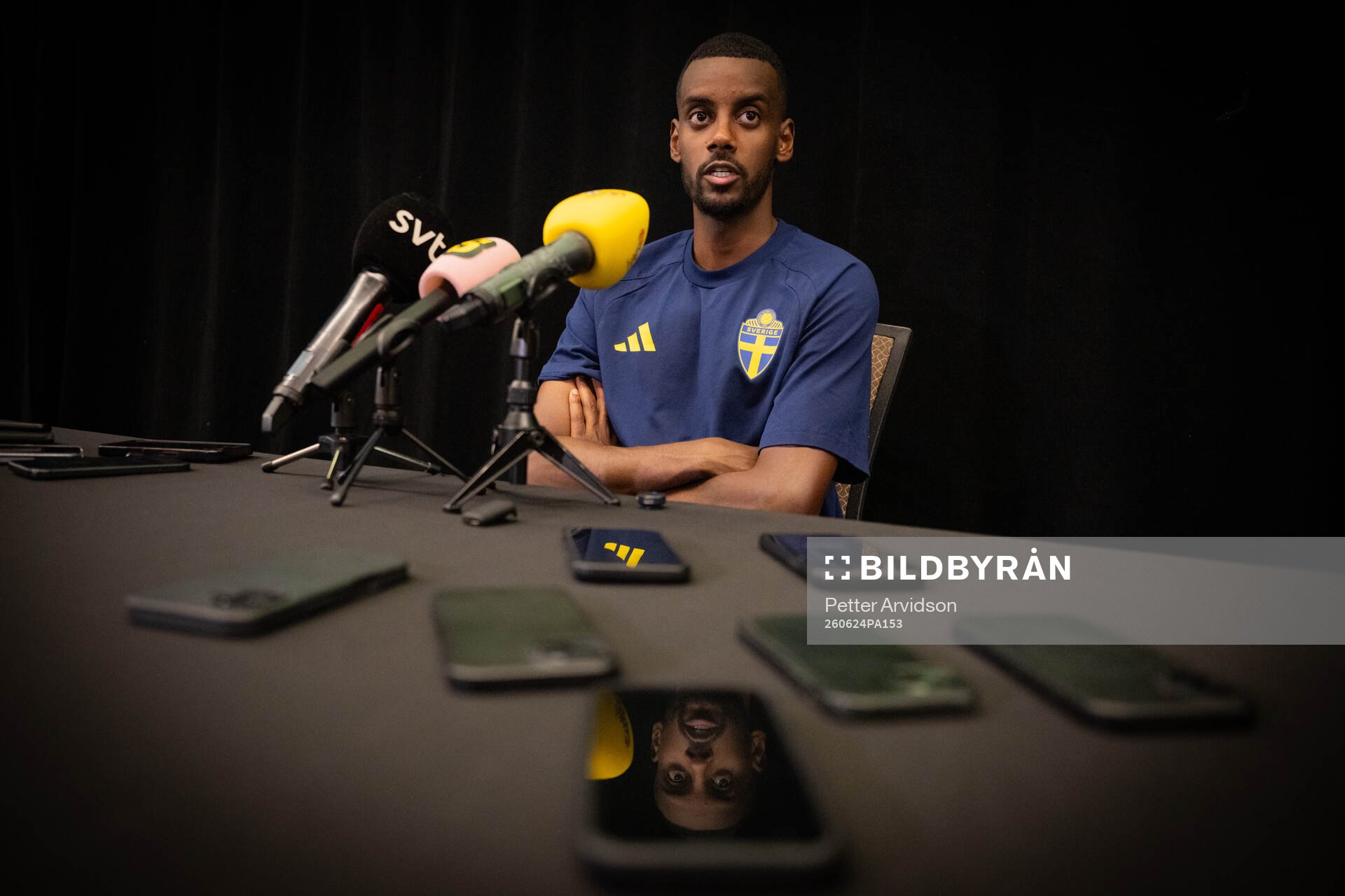 Alexander Isak of the Swedish men's national football team