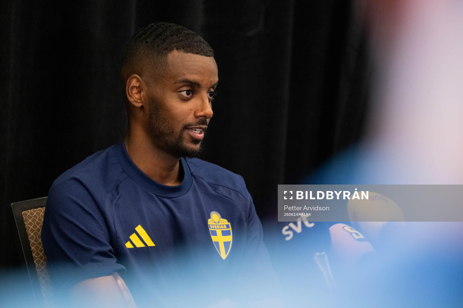 Alexander Isak of the Swedish men's national football team