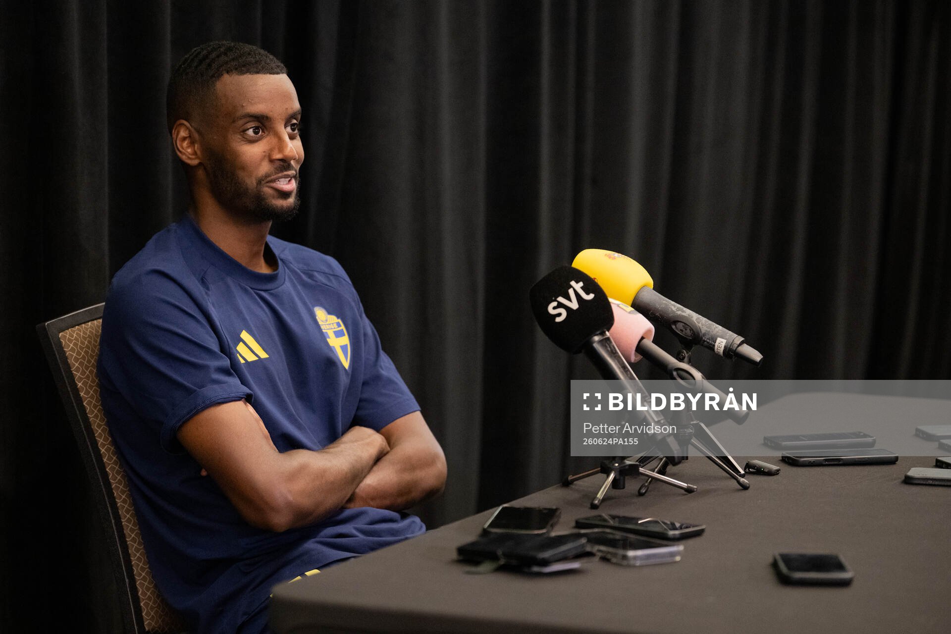 Alexander Isak of the Swedish men's national football team