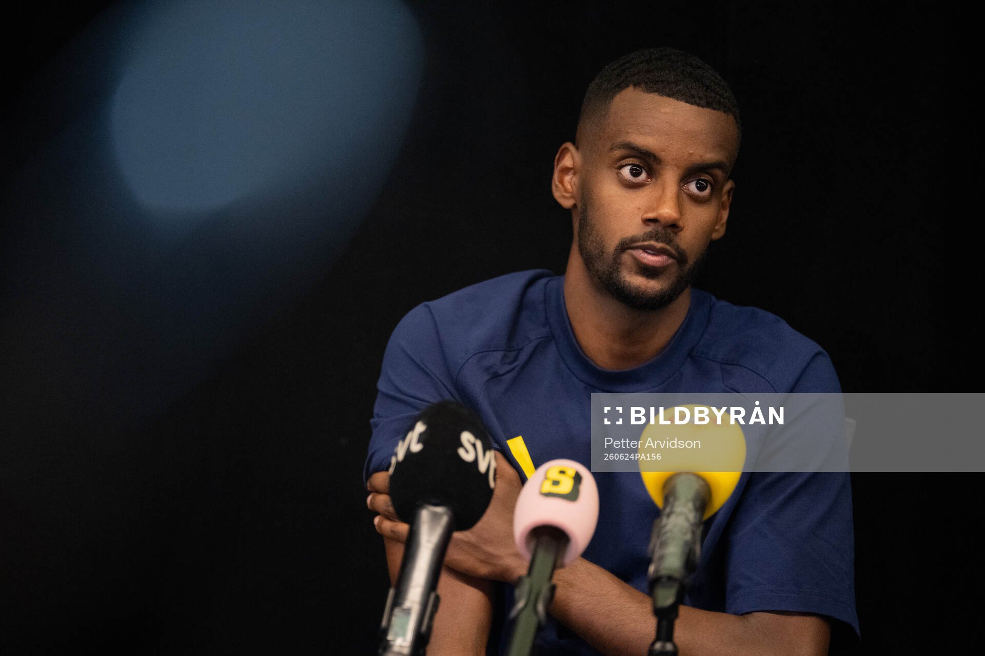 Alexander Isak of the Swedish men's national football team