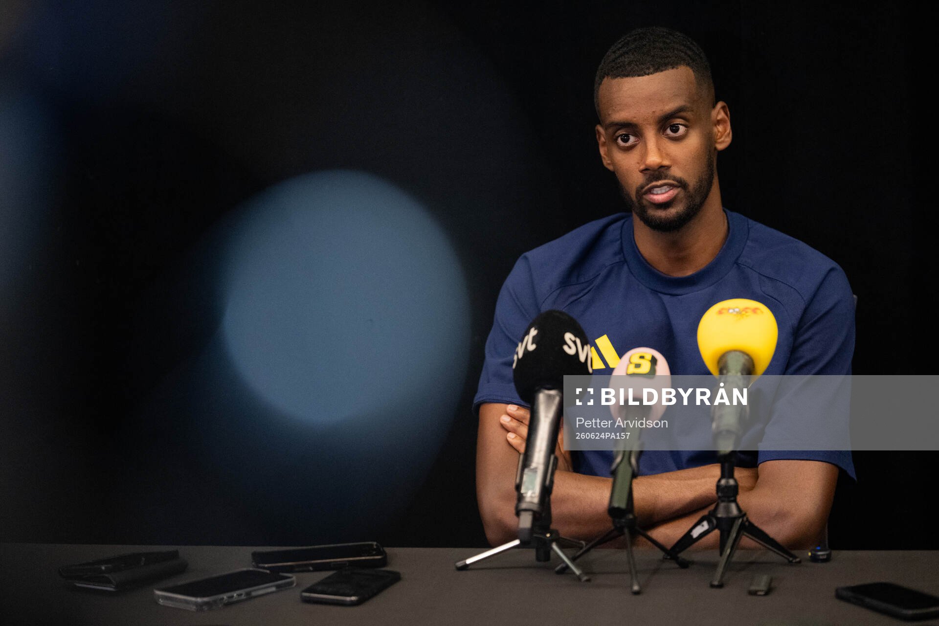 Alexander Isak of the Swedish men's national football team