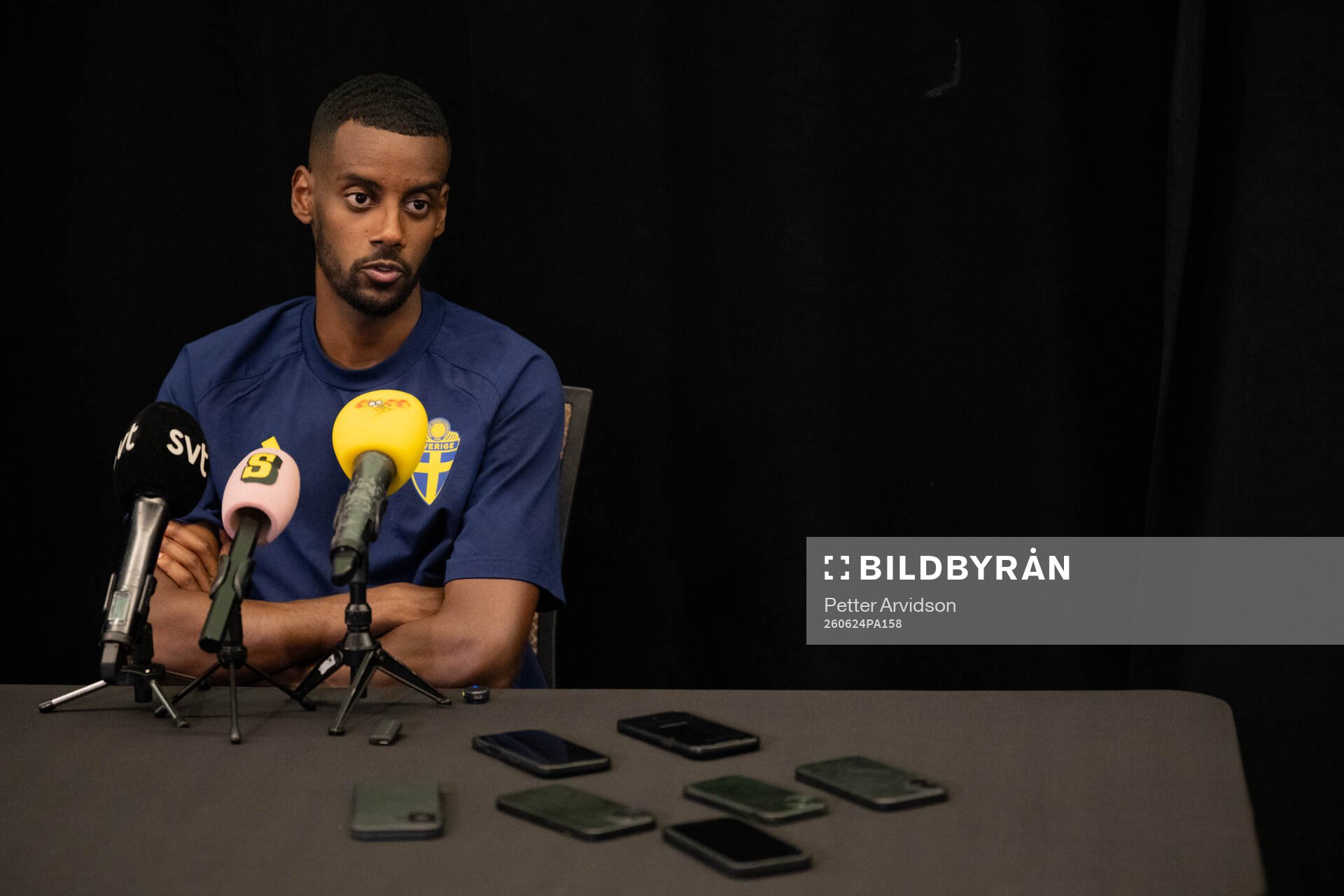 Alexander Isak of the Swedish men's national football team