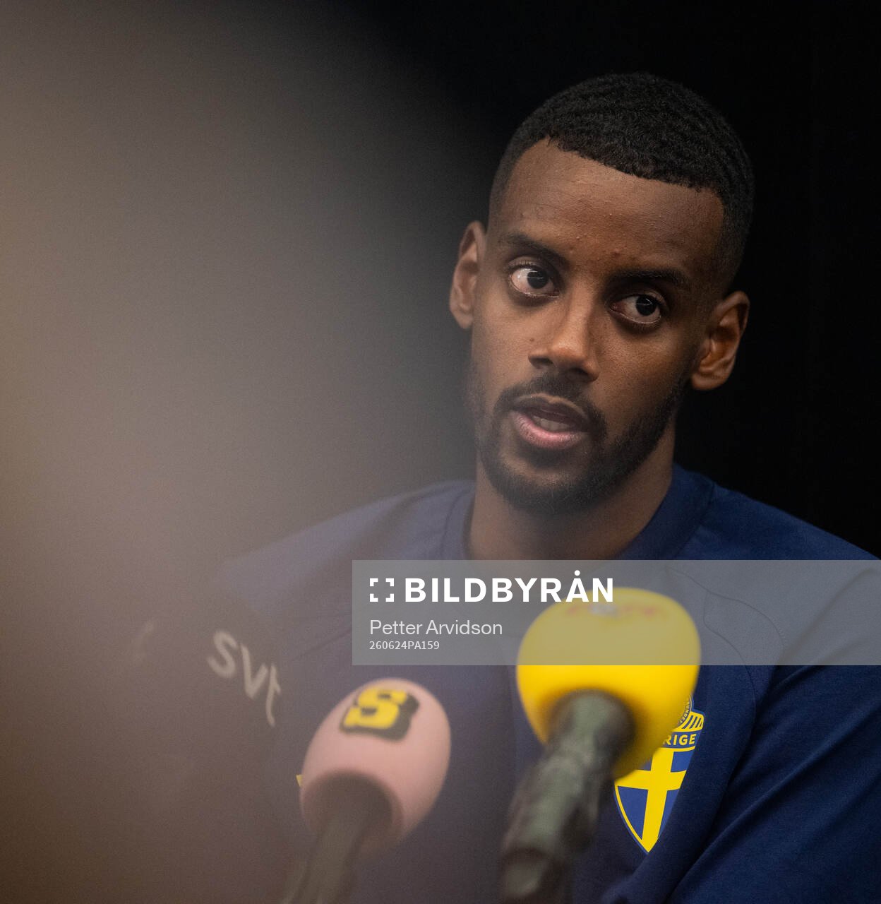 Alexander Isak of the Swedish men's national football team