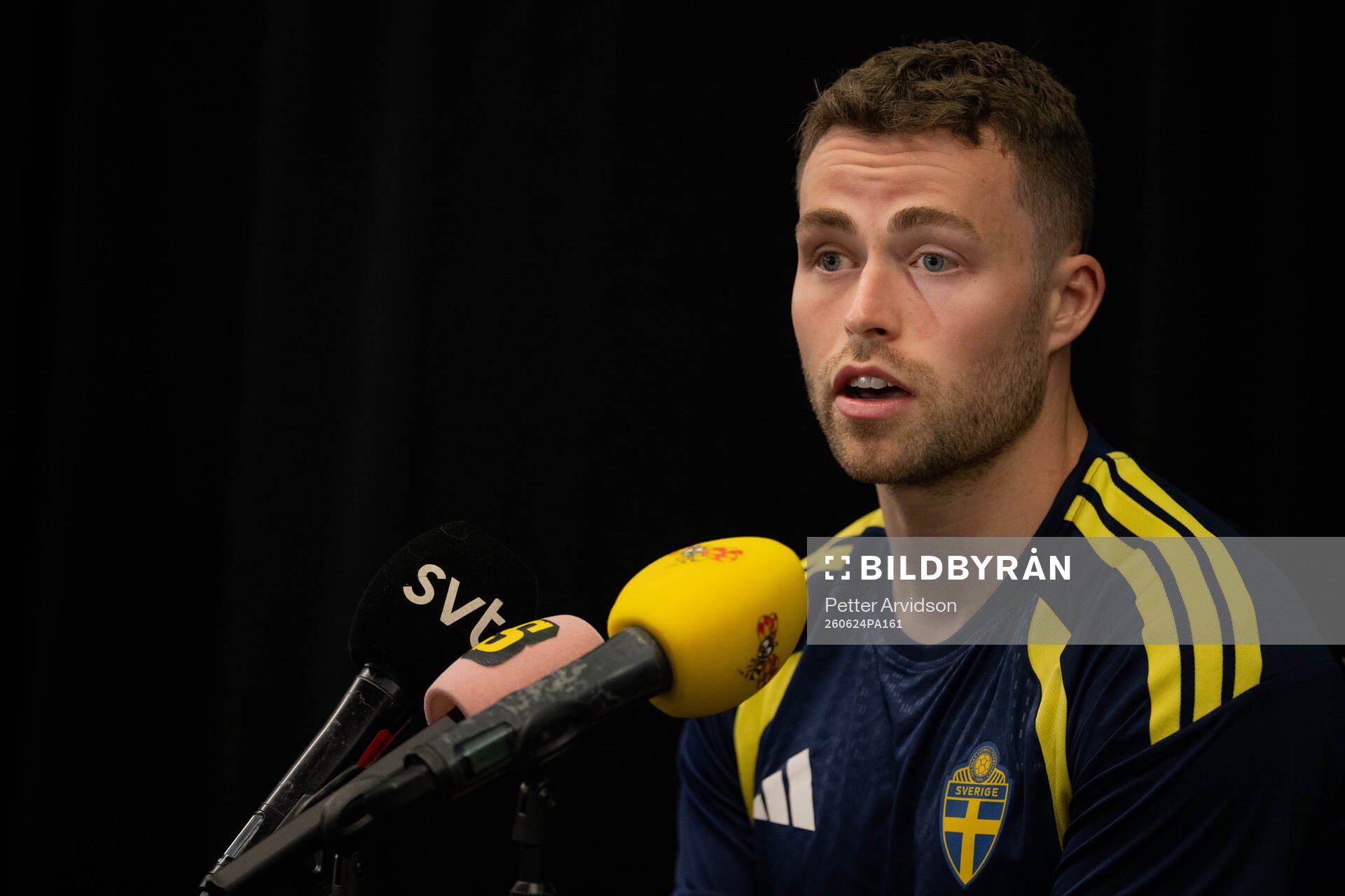Gabriel Gudmundsson of the Swedish men's national football