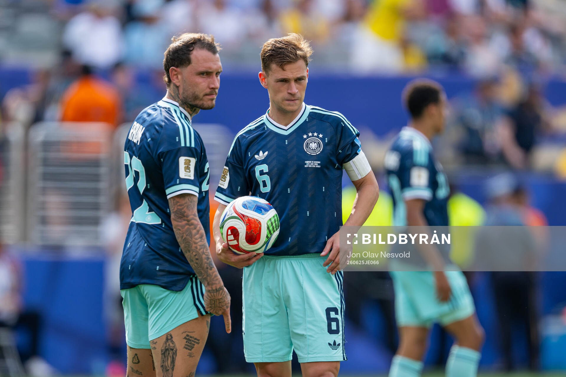 David Raum and Joshua Kimmich of Germany