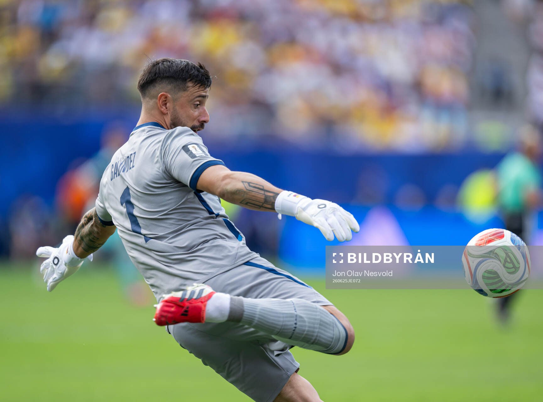goalkeeper Hernan Galindez of Ecuador