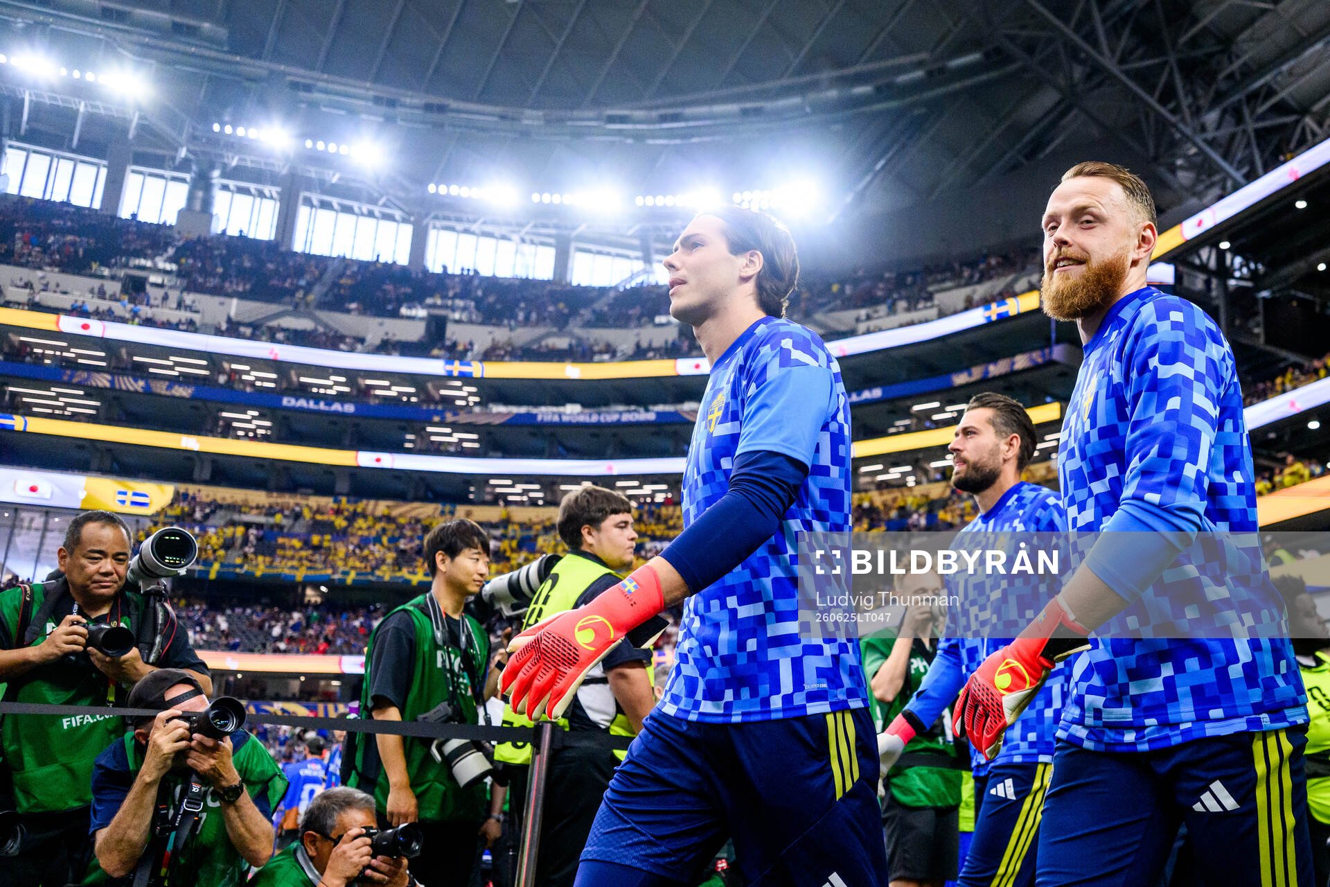 Goalkeeper Jacob Widell Zetterström and goalkeeper